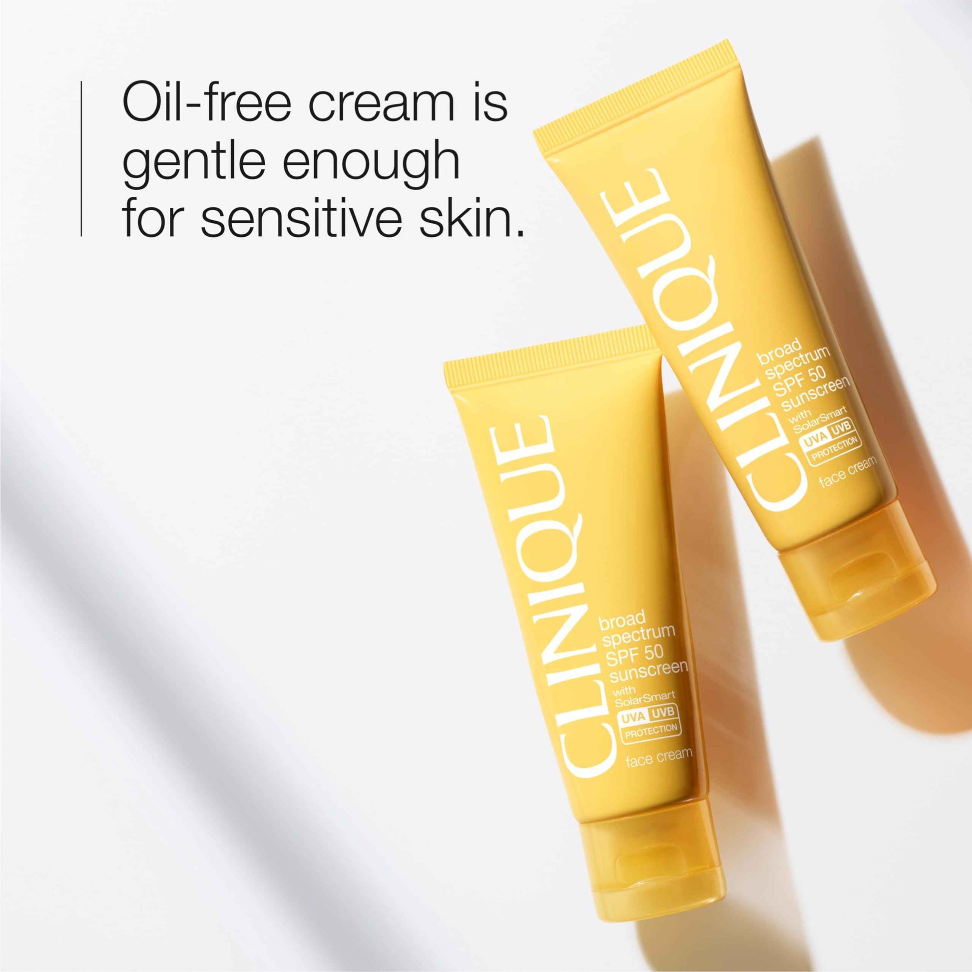 Clinique Broad Spectrum SPF 50 Sunscreen Oil Free Face Cream | Safe For Sensitive Skin, 1.7 Fl Oz