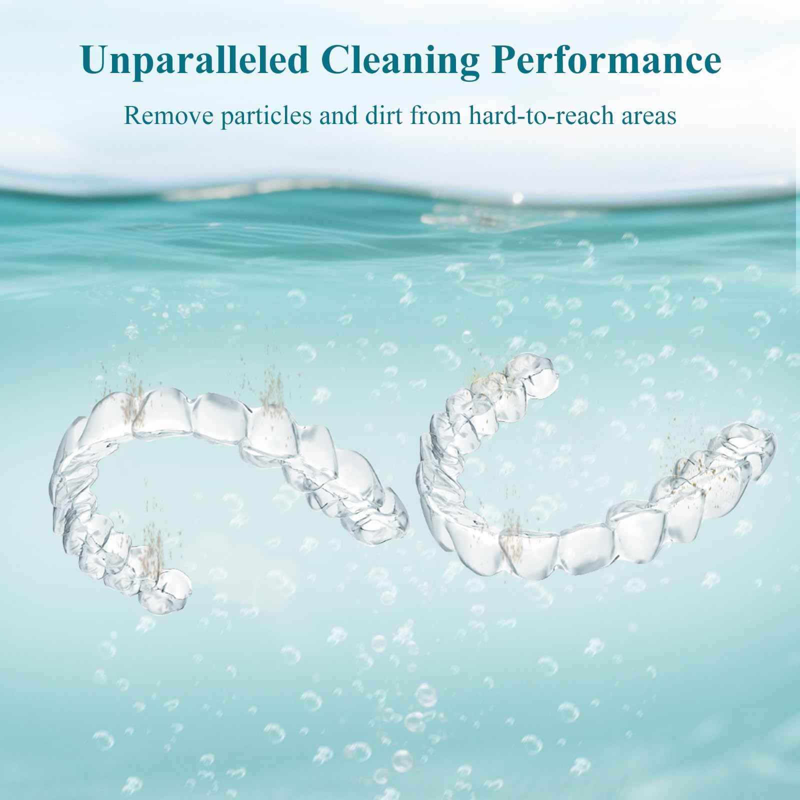 Minthouz Ultrasonic Retainer Cleaner Machine, Dental Pod for Denture, Mouth Guard, Aligner, Night Guard, Toothbrush Heads, Jewelry, 48kHz Retainer Cleaner with 200ML Capacity for All Dental Appliances