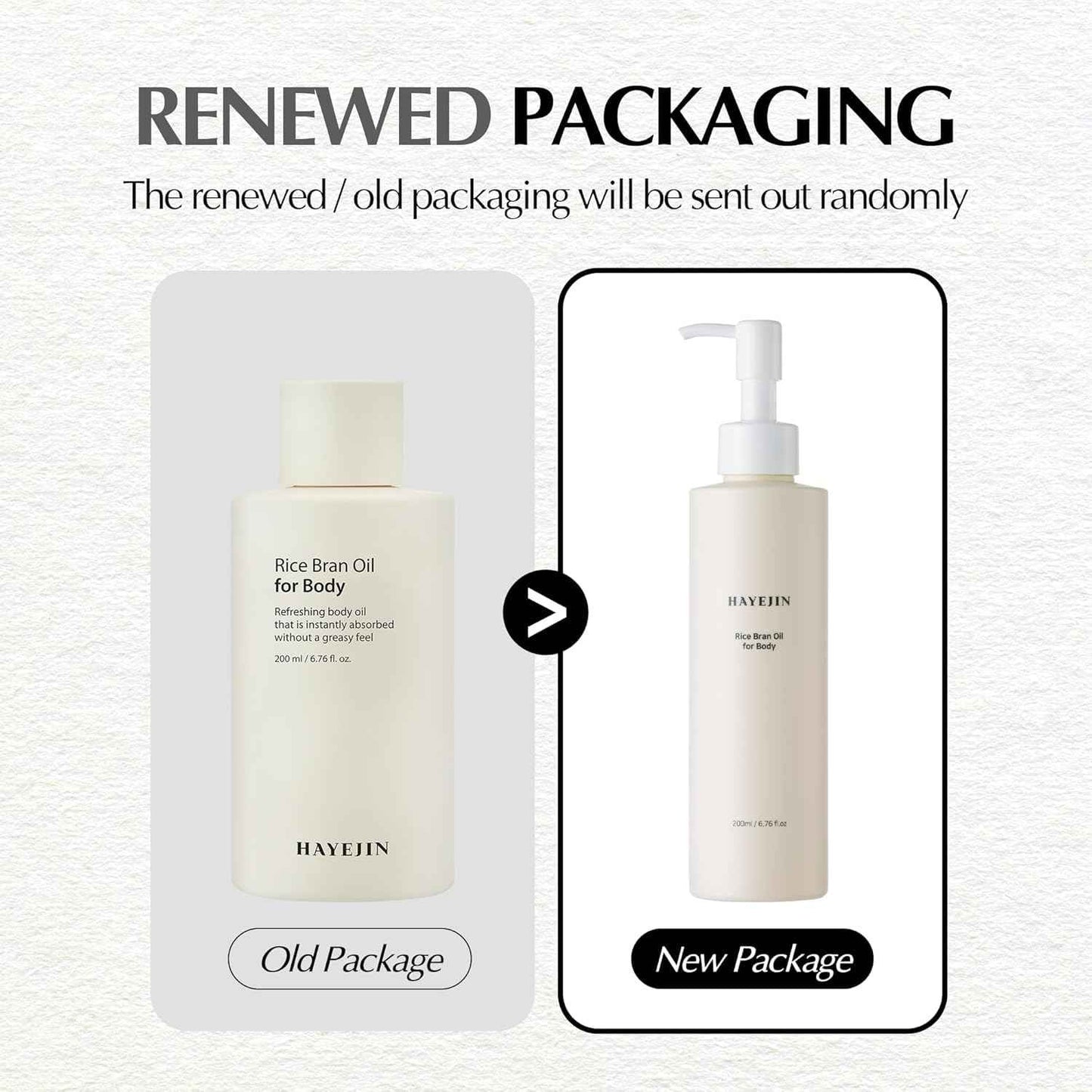 HAYEJIN Rice Bran Oil for Body | Moisturizing For Men & Women | Hydrating Body Oil w/Fermented Rice Bran Oil for Skin | Refreshing Body Oil for Dry Skin 6.76 Fl Oz