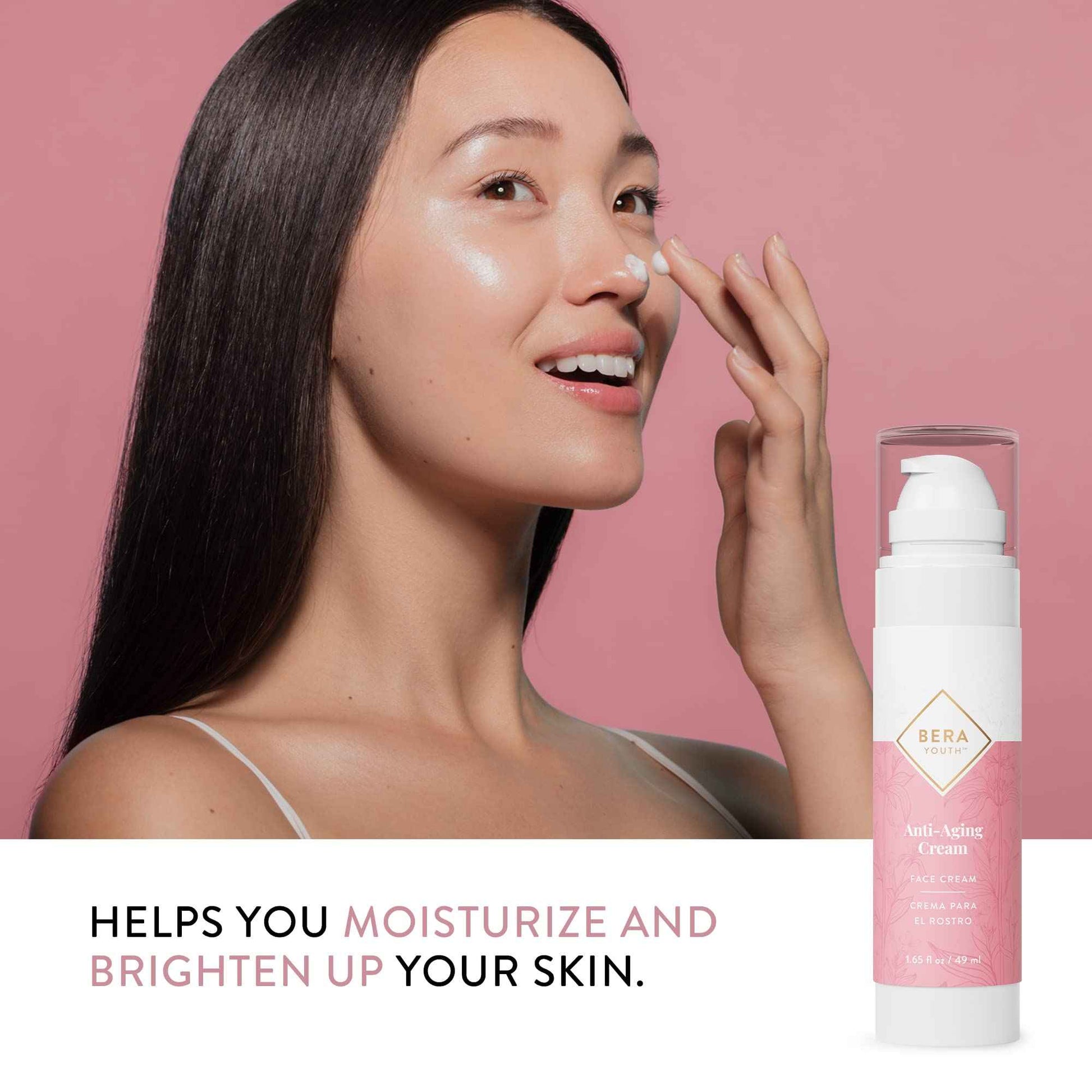 Berayouth Anti-Aging Cream, Facial Moisturizer, With Plant Stem Cells, Helps Reduce Wrinkles, 100% Natural Ingredients, Cruelty Free, by L’Eudine