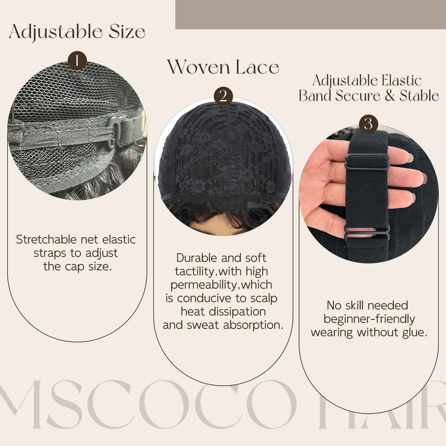 mscoco Bob Wig Human Hair Curly Wigs with bangs for Black Women Short Curly Bob Wig Human Hair Glueless Wear and Go Glueless Wigs Human Hair Black Curly Wig with Bangs