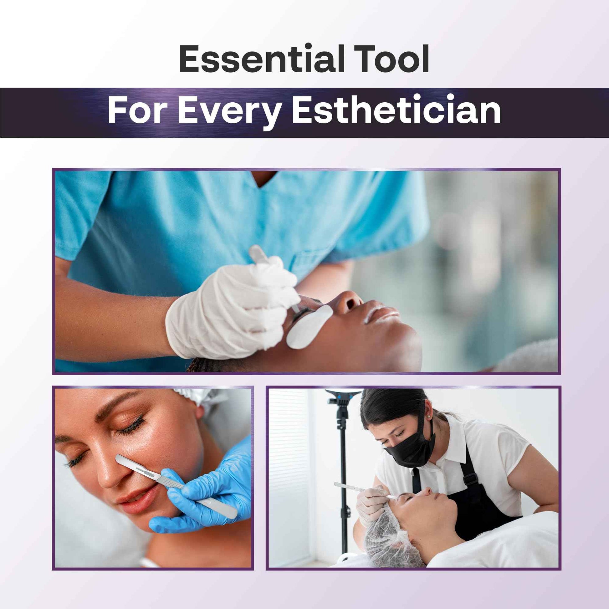 MyMed Disposable 14R Dermaplaning Razors - Pack of 20 Dermaplane Razor for Women Face, Dermaplane Scalpels Dermaplaning Tool for Face