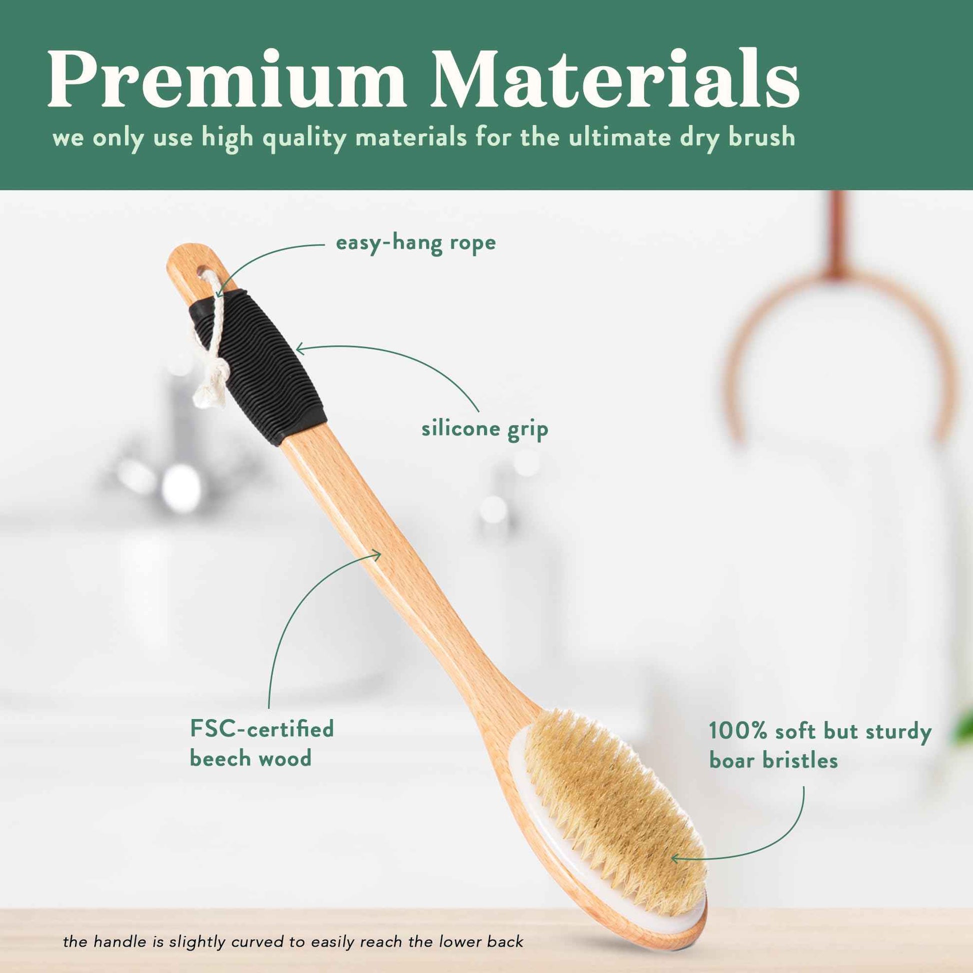 Bare Botanics Unscented Body Oil (Custom Formulated) + Dry Brushing Back Brush