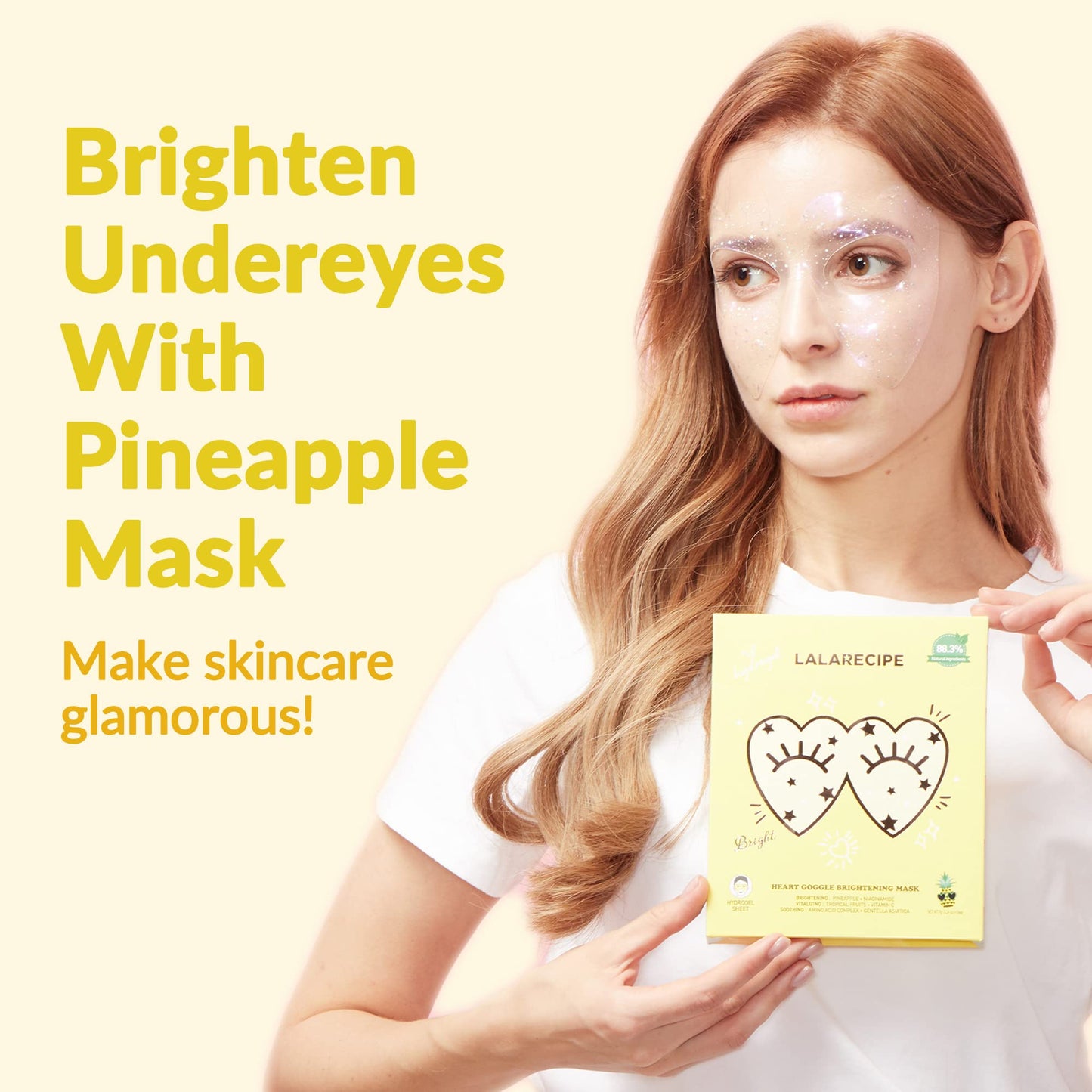 LALARECIPE Heart goggle brightening mask