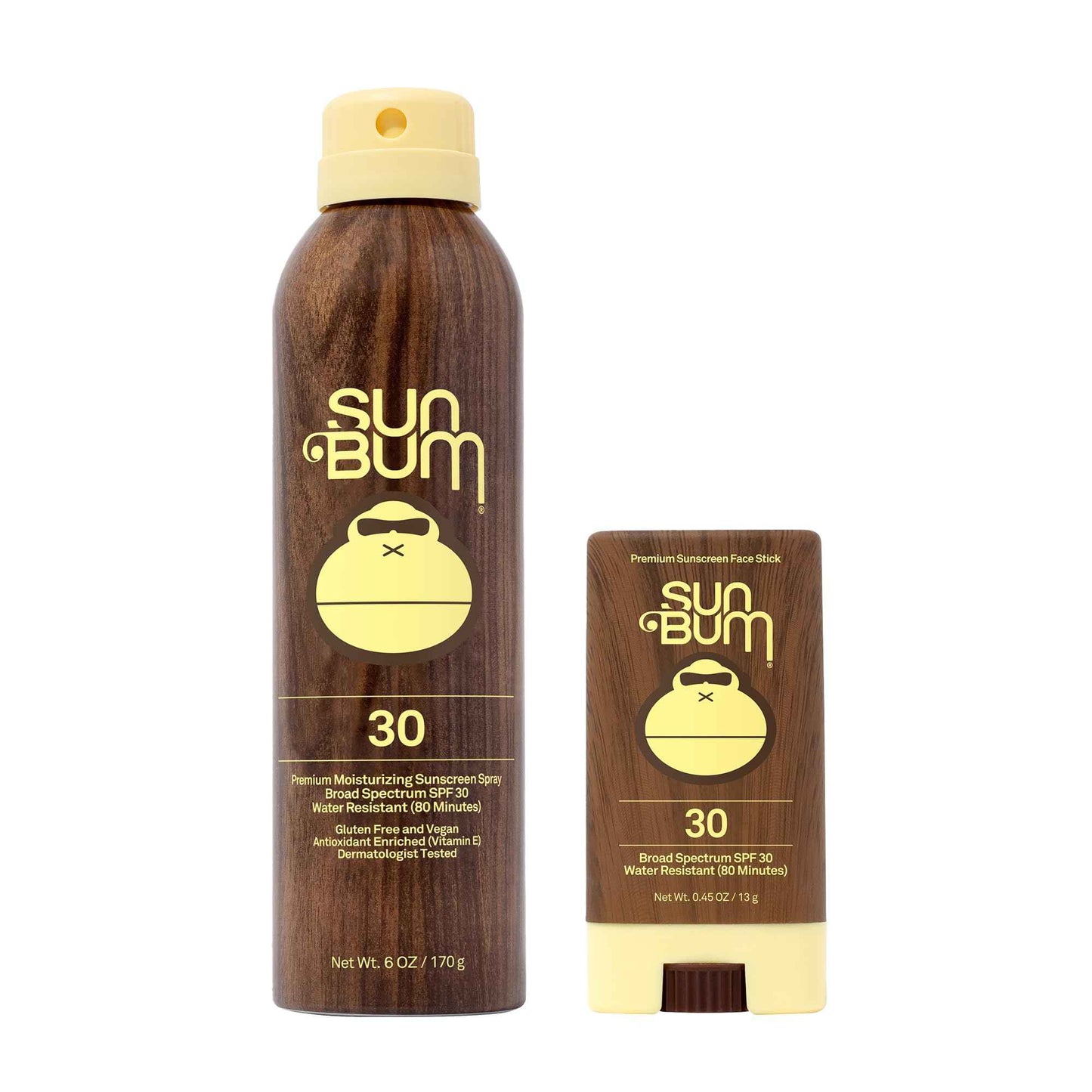 Sun Bum Sun Bum Original Spf 30 Sunscreen Spray and Face Stick vegan and Reef Friendly (octinoxate & Oxybenzone Free) Broad Spectrum Moisturizing Uva/uvb Sunscreen With Vitamin E