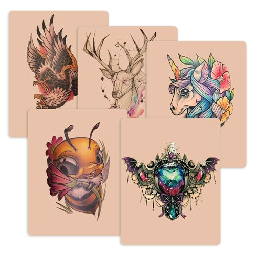 Autdor 3MM Fake Skin - 20Pcs Tattoo Skin 6×8" Blank Tattoo Practice Skins Double Sides Piel Sintética Para Tatuar Microblading Eyebrow Practice Skins for Tattooing Supplies Beginner Experienced Artist