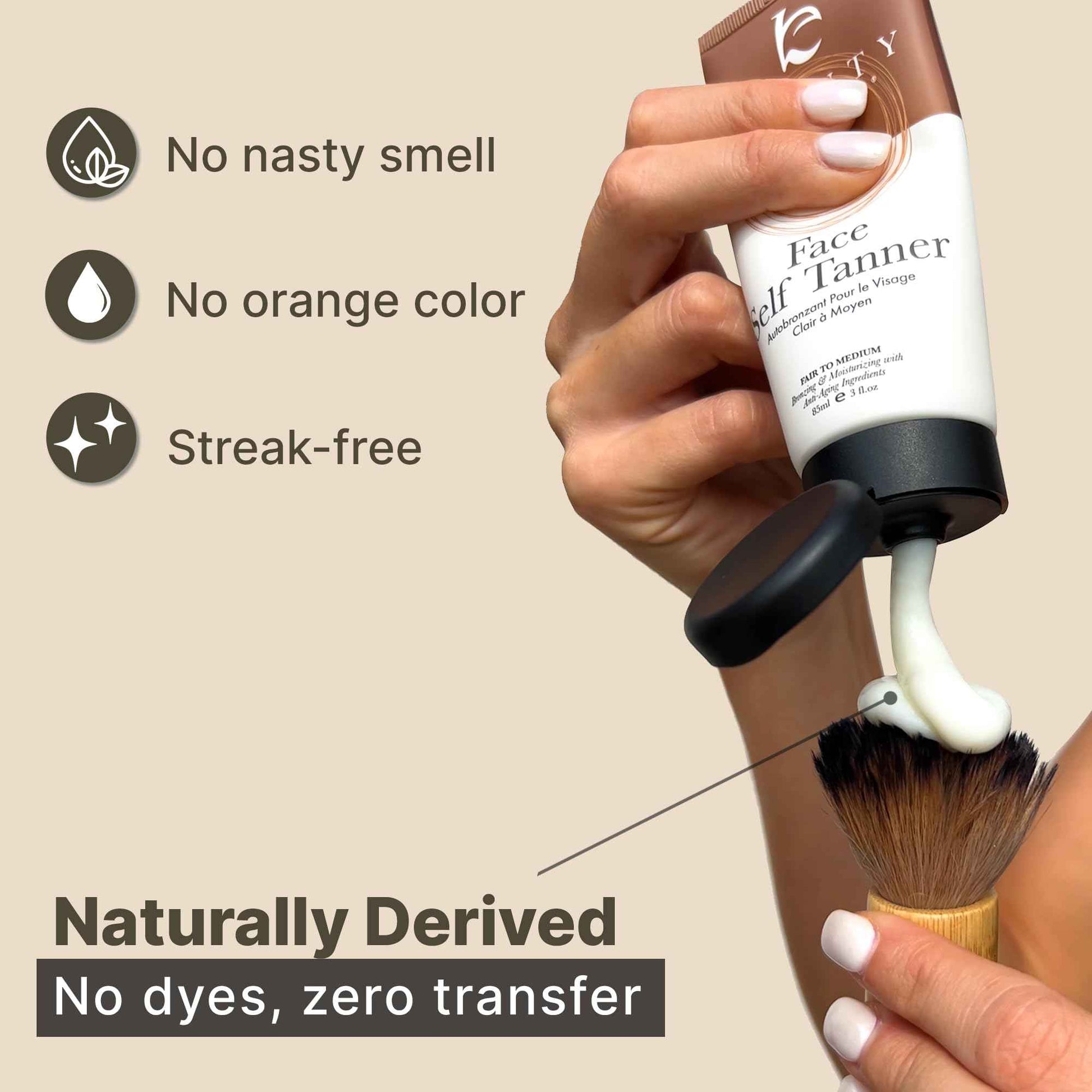 USA Made with Natural & Organic Ingredients Face Tanner - Face Self Tanning Lotion, Non Toxic Self Tanner for Face, Gradual Tan Lotion, Sunless Moisturizer for Fake Tan for Women & Men