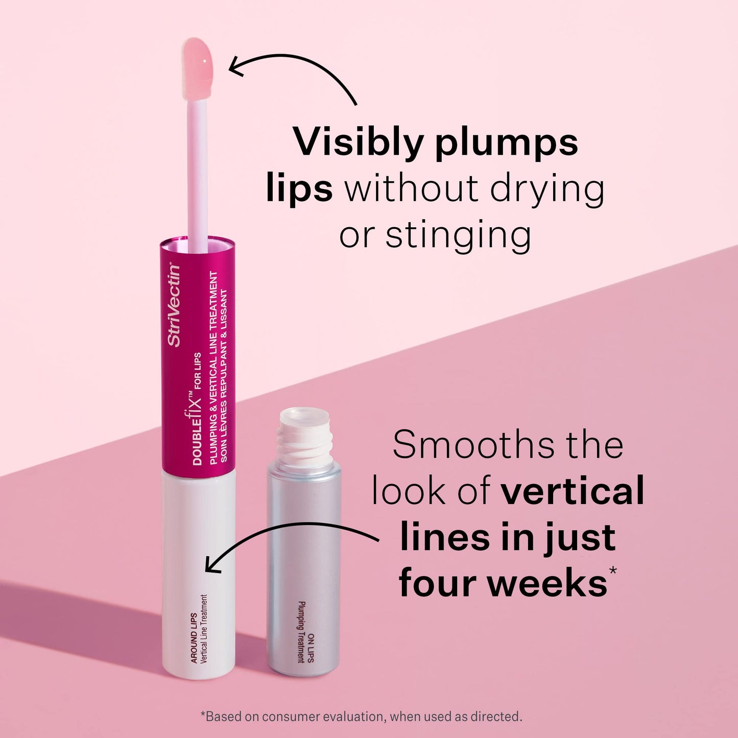 StriVectin Anti-Wrinkle Double Fix for Lips Plump & Smooth Vertical Lines, Hydrating Two-in-One Treatment, 0.16 Fl O