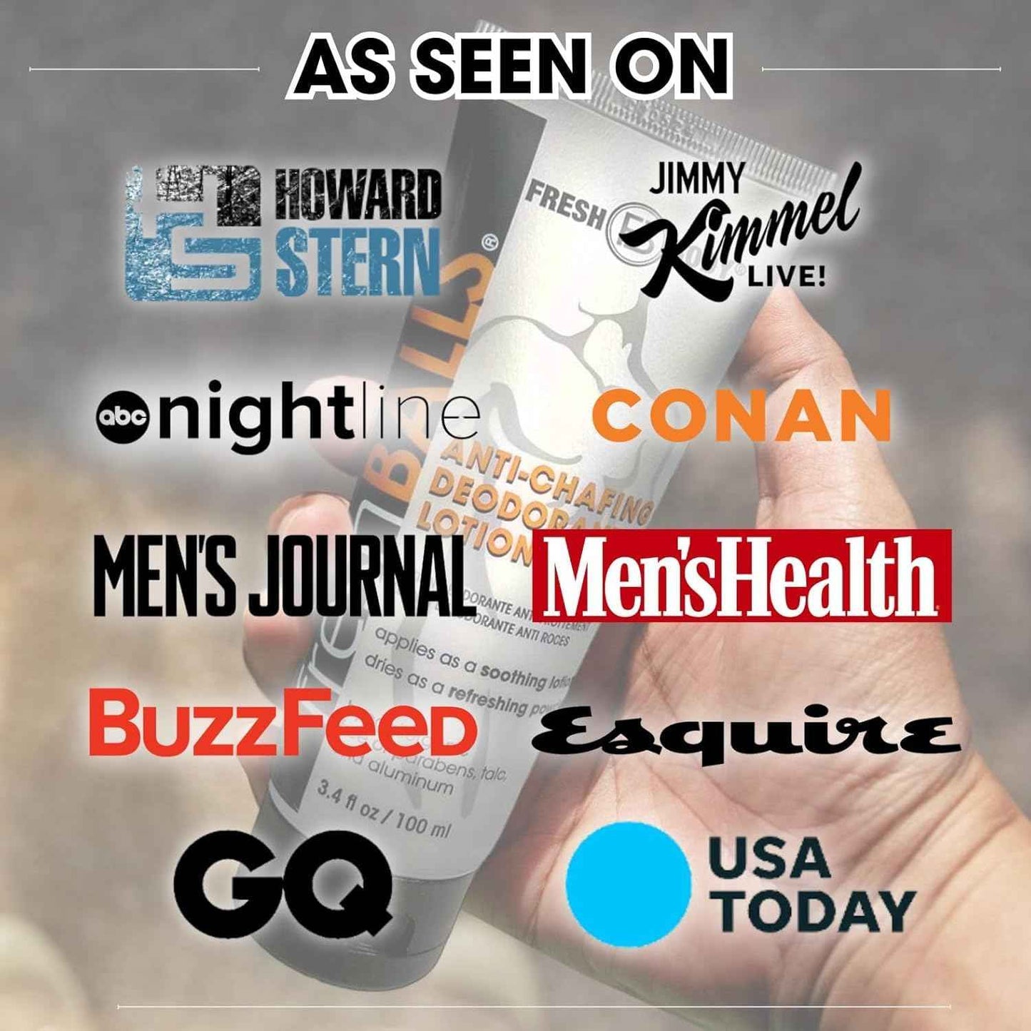 Fresh BALLS Lotion | Anti-Chafing Men's Soothing Cream to Powder Deodorant and Hygiene for Groin Area, 3.4 fl oz (Pack of 3)