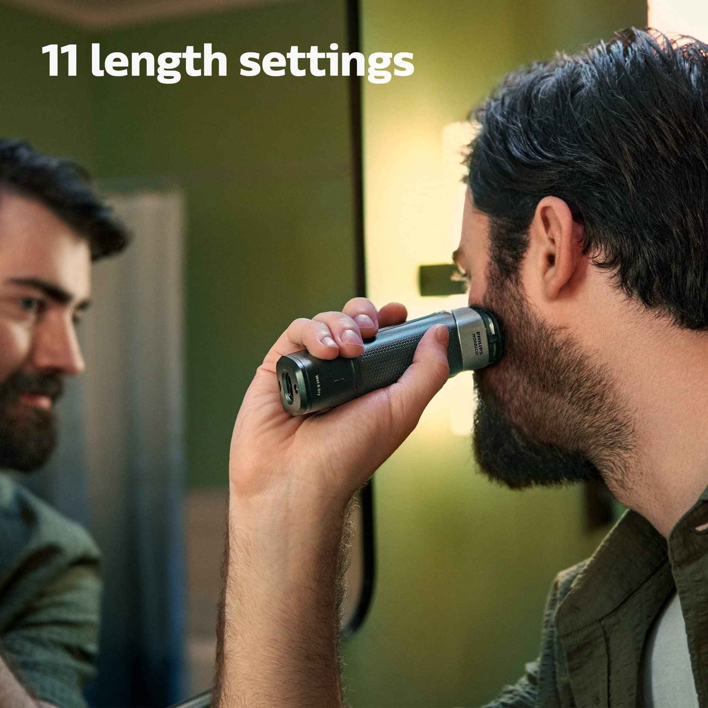 Philips Norelco Multigroom 5000 Series, All-in-One Trimmer and Hair Clipper, 18-Piece Men's Grooming Kit for Beard, Face, Hair, Body and Intimate Areas, No Blade Oil Needed, Model MG5910/49