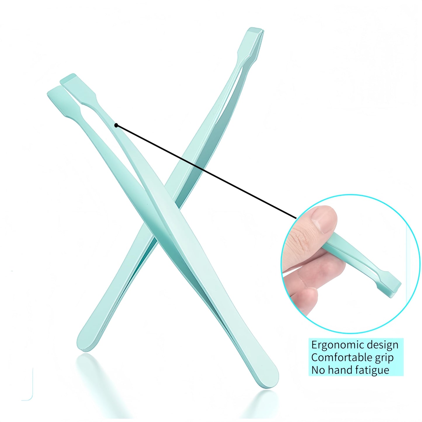 Lash Tweezers for Eyelash Extensions 3Pcs Lash Applicator Tools Stainless Steel DIY Eyelash Extensions Wisp Application Eyelash Tweezers for Lower Lashes Extensions (Black,Pink,Green)