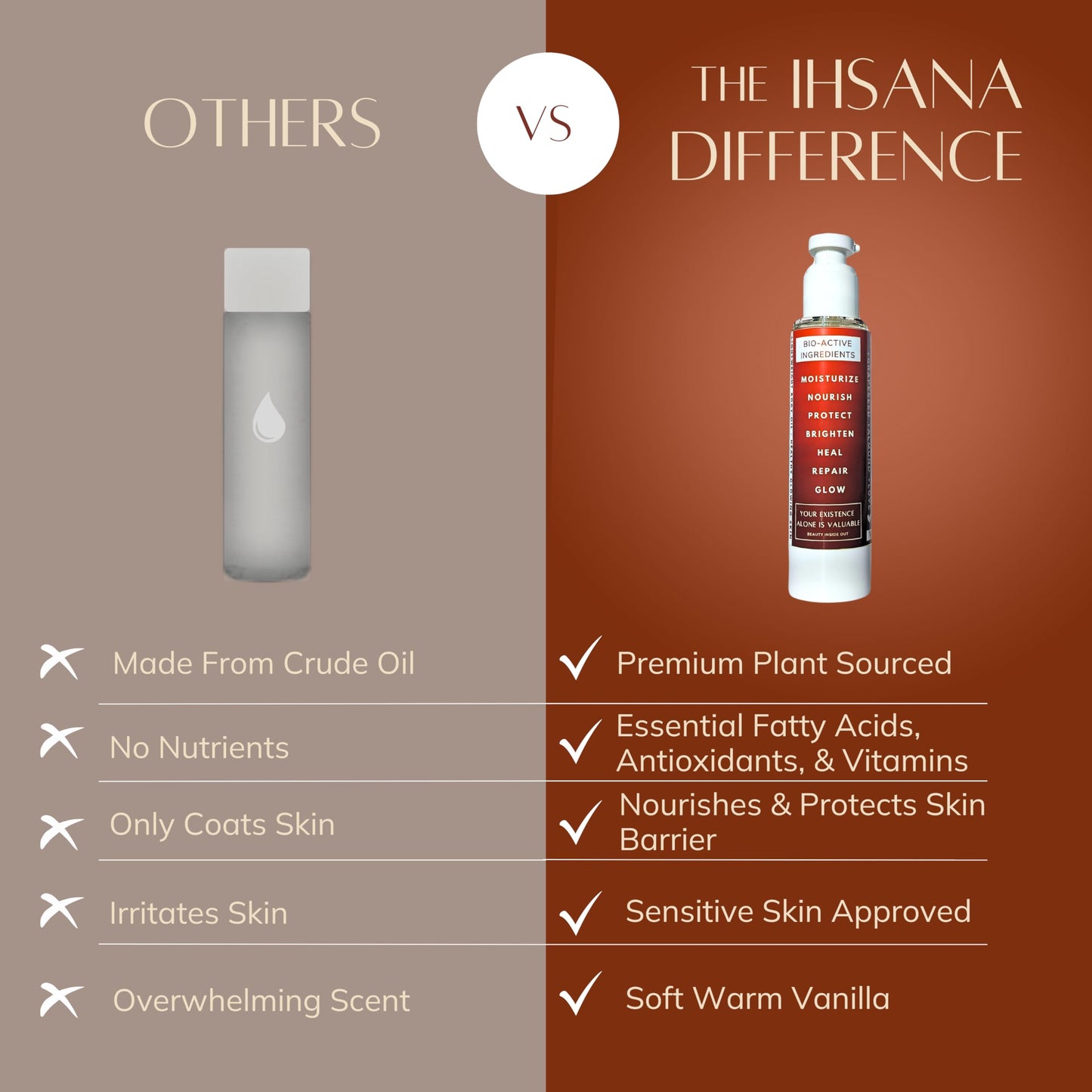 Bio+ Skin Moisturizer Body Oil for Women - Coconut, Jojoba, Olive & Almond Oils for Scars & Stretch Marks, Vanilla Scent & Vitamin E, Bio Oil Skincare, Stretch Mark Treatment