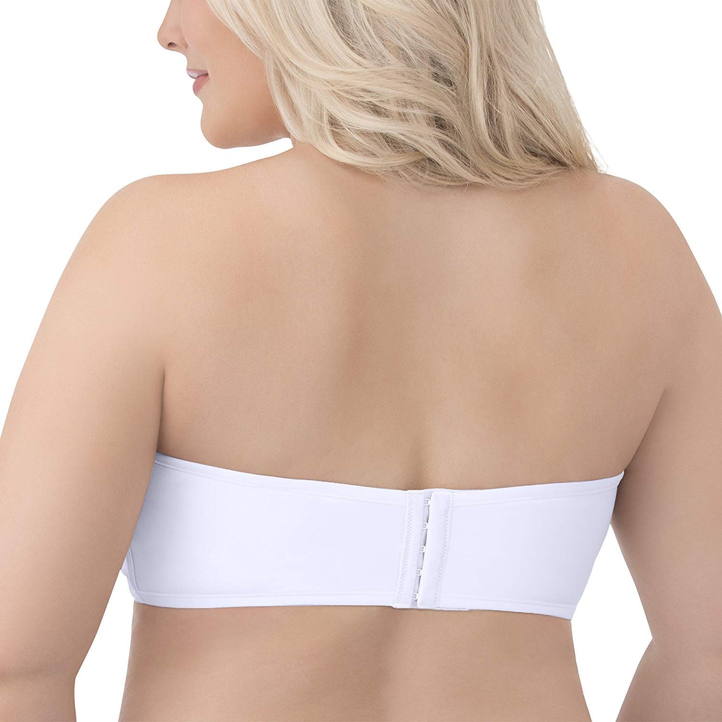 Vanity Fair Women's Beauty Back Smoothing Strapless Bra, 4-Way Stretch Fabric, Lightly Lined Cups up to H, Star White