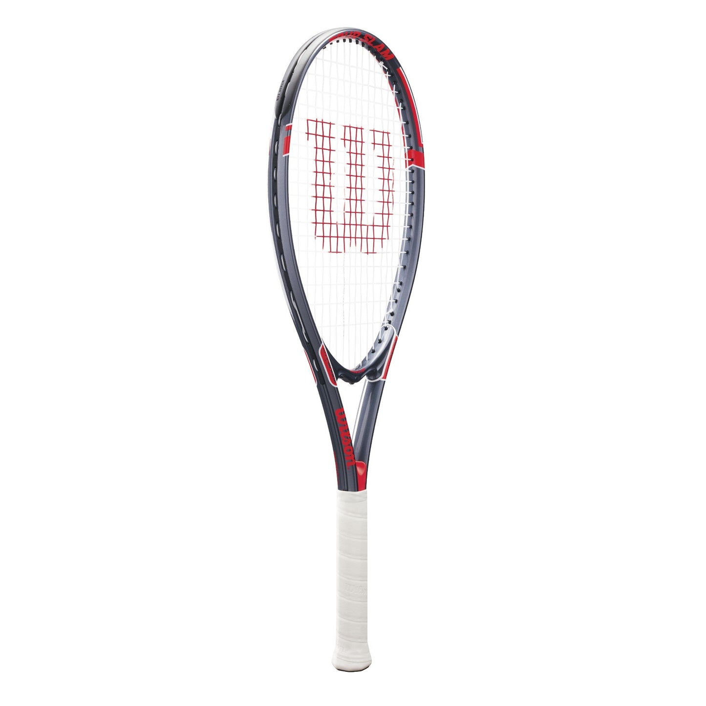 Wilson Tour Slam Adult Recreational Tennis Racket - Grip Size 3 - 4 3/8", Red/Grey