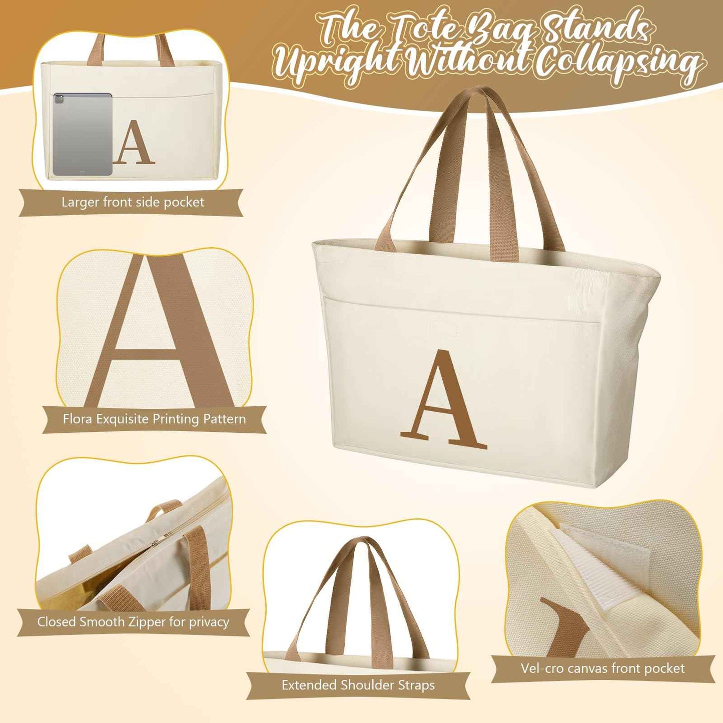 TRSODD Gigi Gifts for Grandma Mothers Day Gifts Best Gigi Ever Birthday for Women Tote Bag and Makeup Bag Set