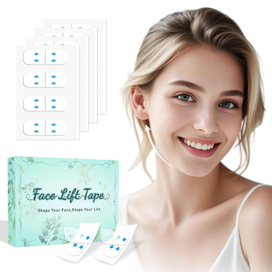 Face Lift Tape, Facelift Tape for Face Invisible, Neck Tape Lift Turkey Neck Skin Tape Facial Tapes for Lifting Loose Sagging Skin, Wrinkles, Jowls, Eyes, Cheek, Double Chin (1 Count (Pack of 200))