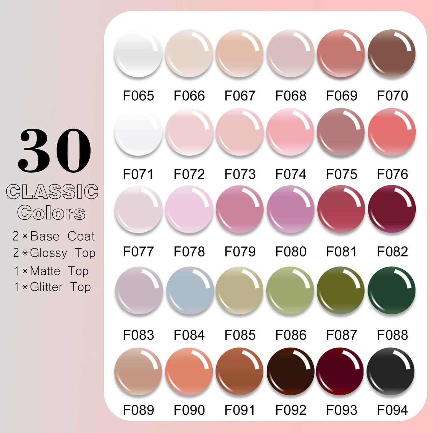 Vishine UV LED Nail Lamp Gel Nail Polish Kit, 36Pcs Jelly Translucent Natural Color Gel Base and Matte & Glossy Top Coat Soak Off DIY Art Manicure All-In-One Nail gel Kit