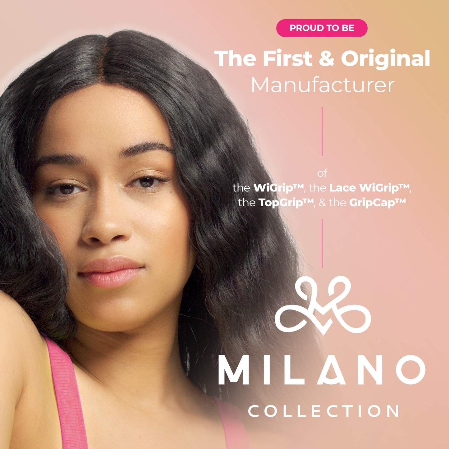 MILANO COLLECTION Lace Wigrip, Premium Lace Wig Band for Women, Fully Adjustable Wig Grip, Reinforced Swiss Lace by HAIRLINE, Secure Velvet Headband, Glueless, Chocolate Brown & Nude