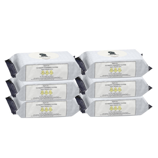 Noodle & Boo Ultimate Baby Body and Face Cleansing Cloths, Fragrance Free, 72 Count (Pack of 6)