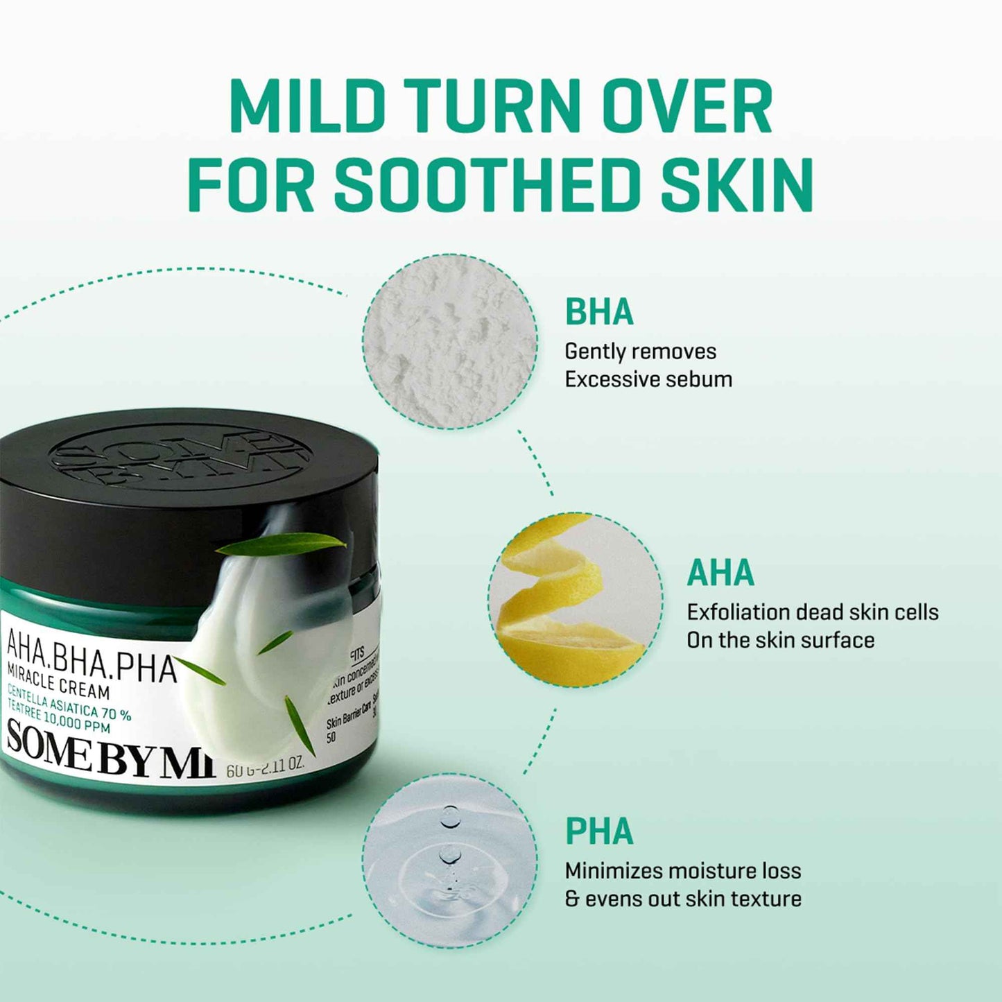 SOME BY MI AHA BHA PHA 30 Days Miracle Cream & Miracle Truecica Clear Pad