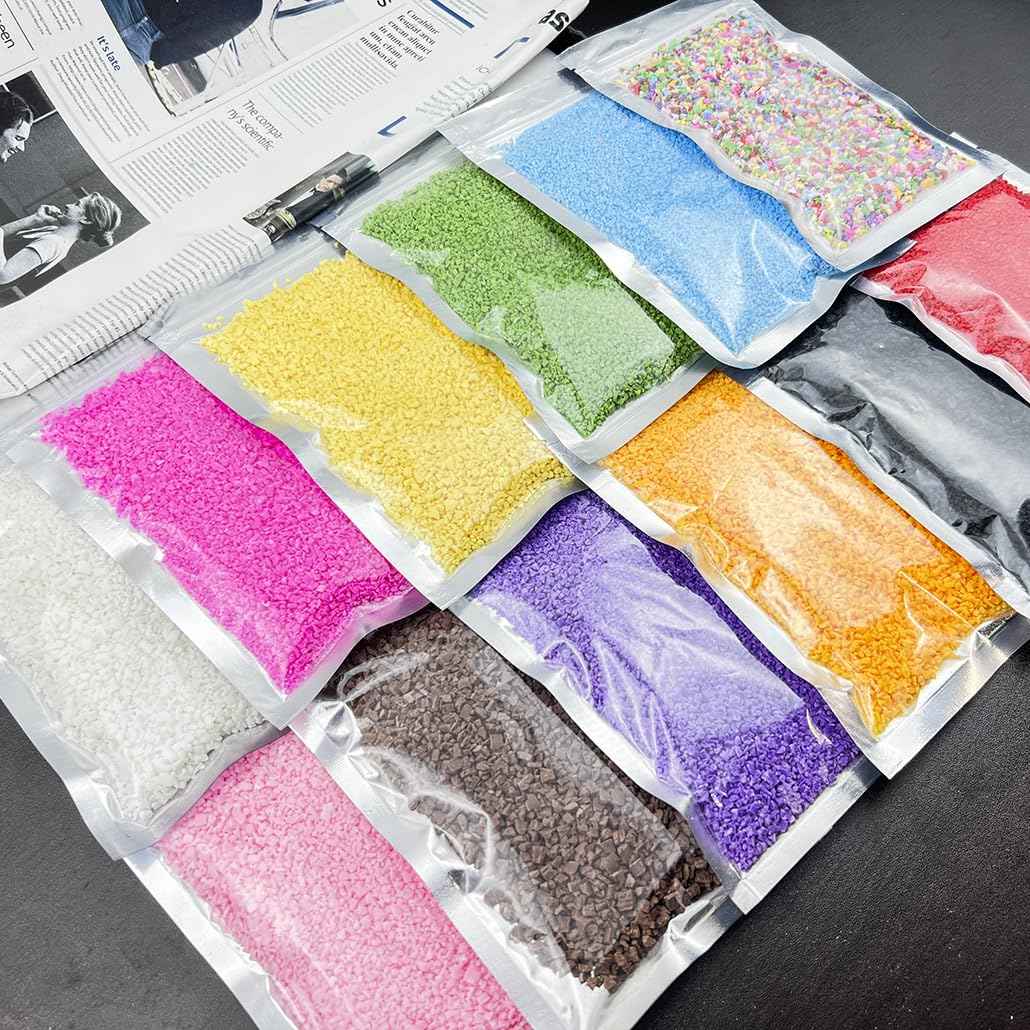 Daiyifiy 100G Crushed Fake Sprinkles Irregular Polymer Clay Slices Resin Sprinkles Fake CandyClay Sprinkles Nail Art Slices Polymer Sprinkles for Nail Art DIY Phone Case Crafts(14-Light Pink)