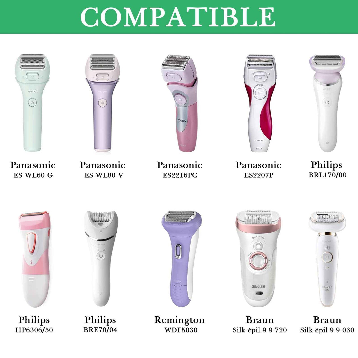 Linkidea Women's Electric Shaver Protective Pouch, Compatible with Braun Epilator Silk-epil 7, 9, Portable Travel Storage Bag Organizer (Black)