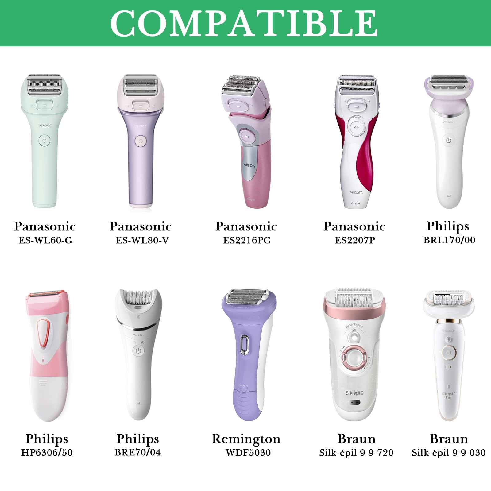 Linkidea Women's Electric Shaver Protective Pouch, Compatible with Braun Epilator Silk-epil 7, 9, Portable Travel Storage Bag Organizer (Black)