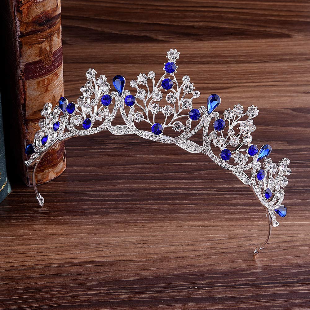 Tiara For Women And Girls,Baroque Royal Queen Crowns Pageant Crown Headband, Wedding Queen Birthday Crowns Rhinestone Bridal Crown For Decor Accessory for Party