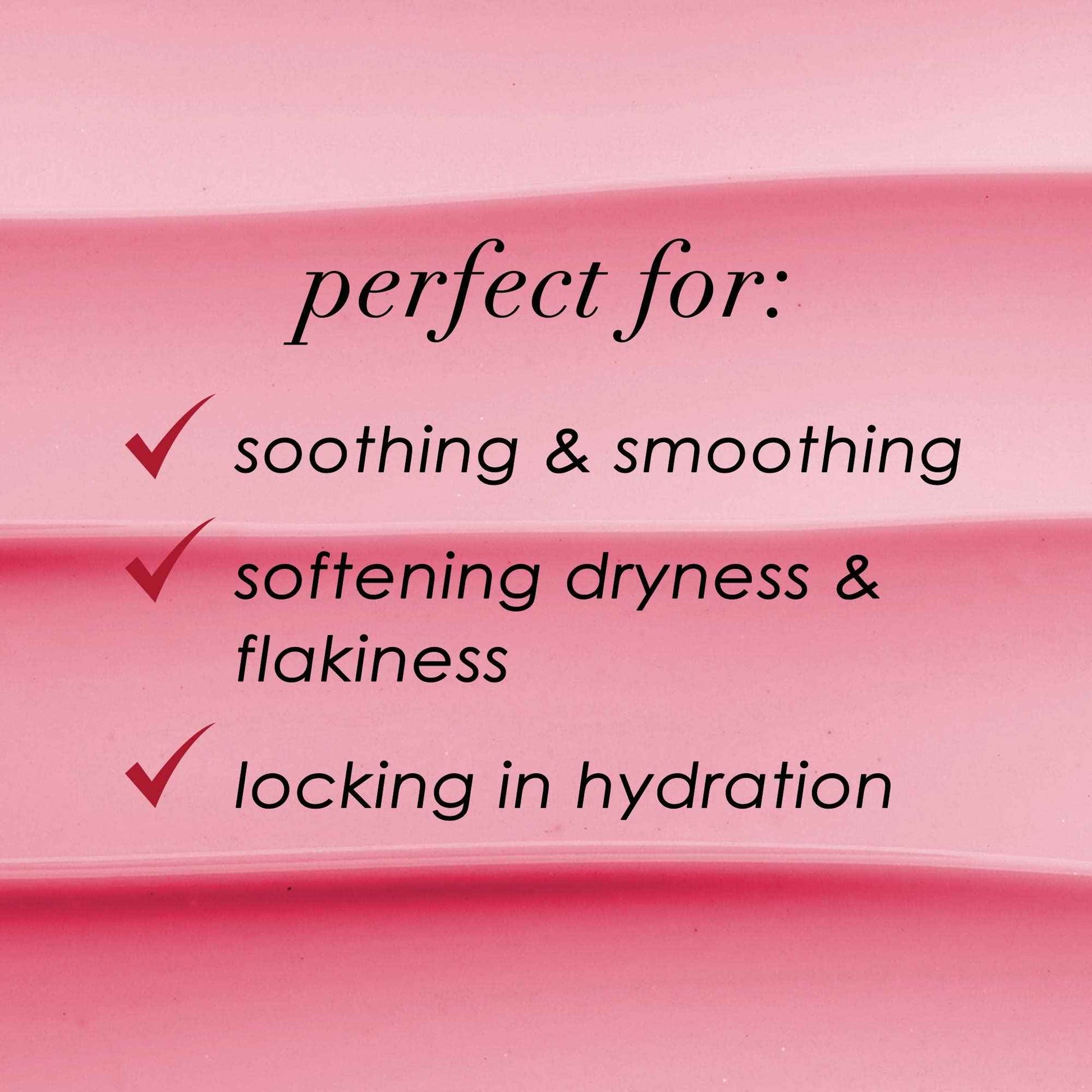 Dermelect Smooth & Supple Lip Mask Melt Anti Aging Lip Balm with Castor Oil, Jojoba, Abyssinian, Evening Primrose Oil, Hydrating & Replenishing for Dryness Chapped Lips Flakiness Cracked Skin 0.5 oz