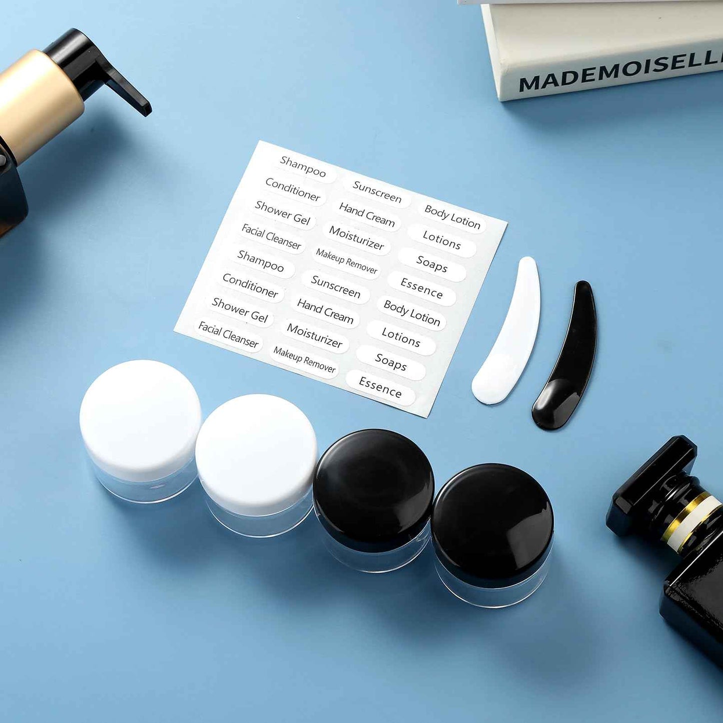 Mrsdry 16 Pack Travel Bottles for Toiletries, Oversize 6oz Silicone Travel Containers, Leak Proof Refillable Liquid Shampoo And Conditioner Travel Essentials