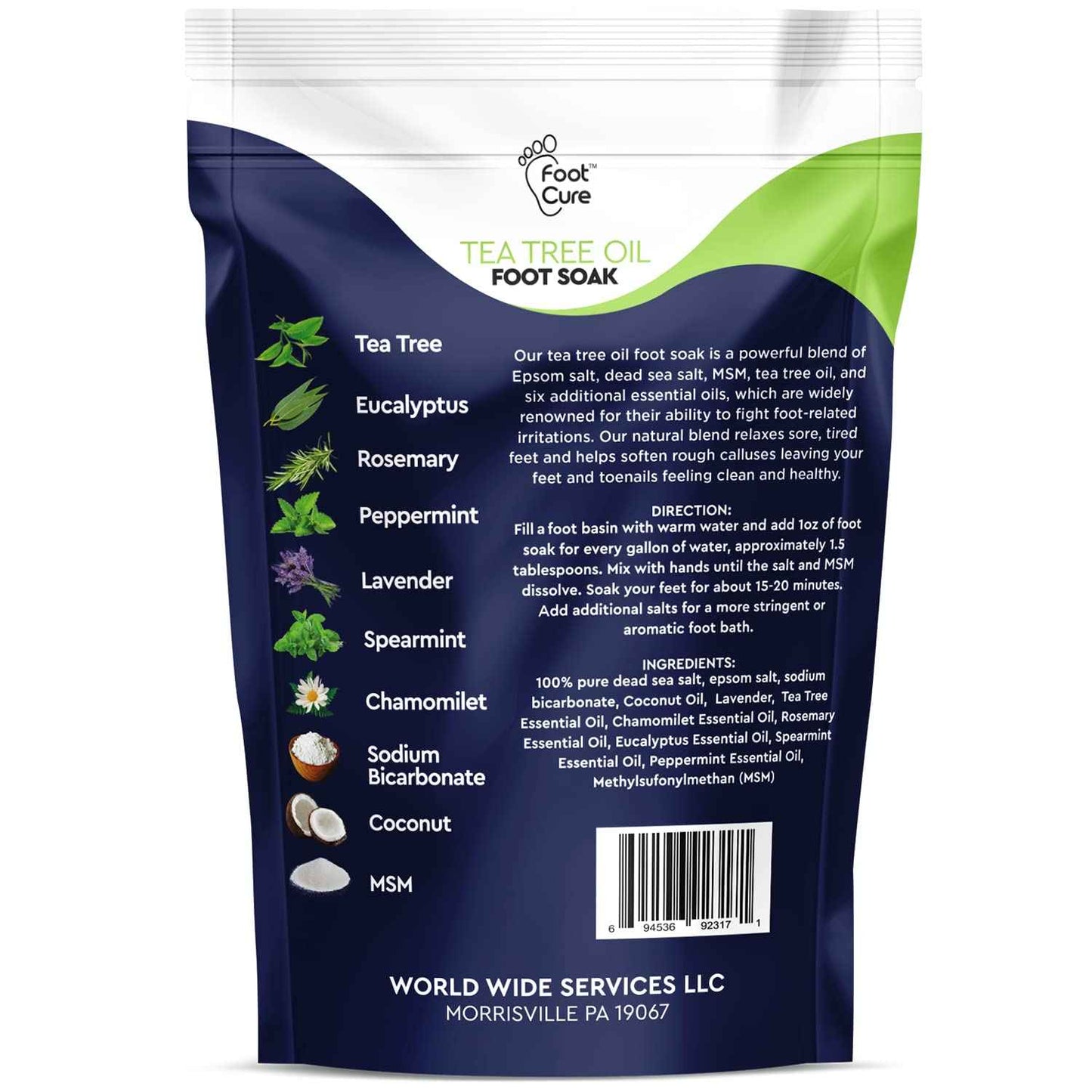 Tea Tree Oil Foot Soak with Epsom Salt Callus Remover for Feet with Extra Strength Gel & Foot Pumice Stone Set - Easy Way to Remove Hard Calluses & Dead Skin Build-Up - Professional at-Home Foot Care