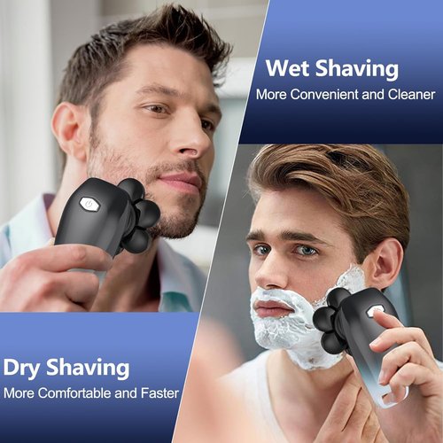 Head Shaver for Men,Bald Head Shavers,Electric Razor for Men Head Shaver Cordless,Man Electric Shavers for Face Wet and Dry, 6 in 1 Shaver for Bald Heads Rechargeable,Travel Hair Shaving Grooming Kit