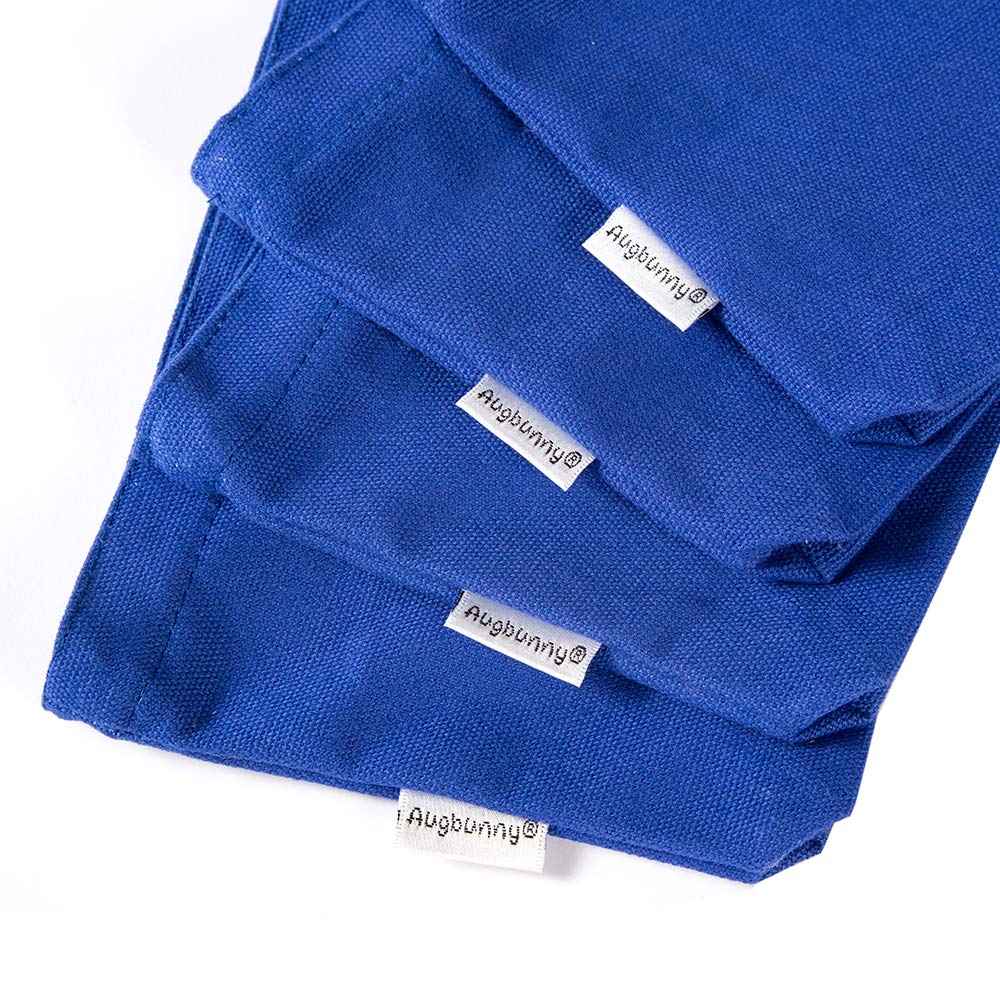 Augbunny Multi-purpose Cotton Canvas Zipper makeup Bag Pouch 4-pack