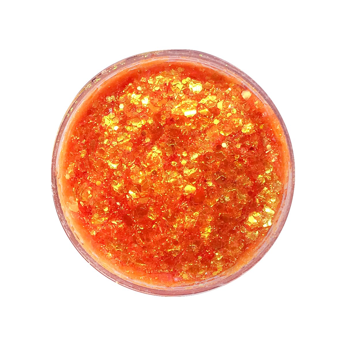 Neon Orange - Holographic Body Glitter Gel for Body, Face, Hair - Vegan & Cruelty Free - Electric Bliss Beauty (Neon Orange)