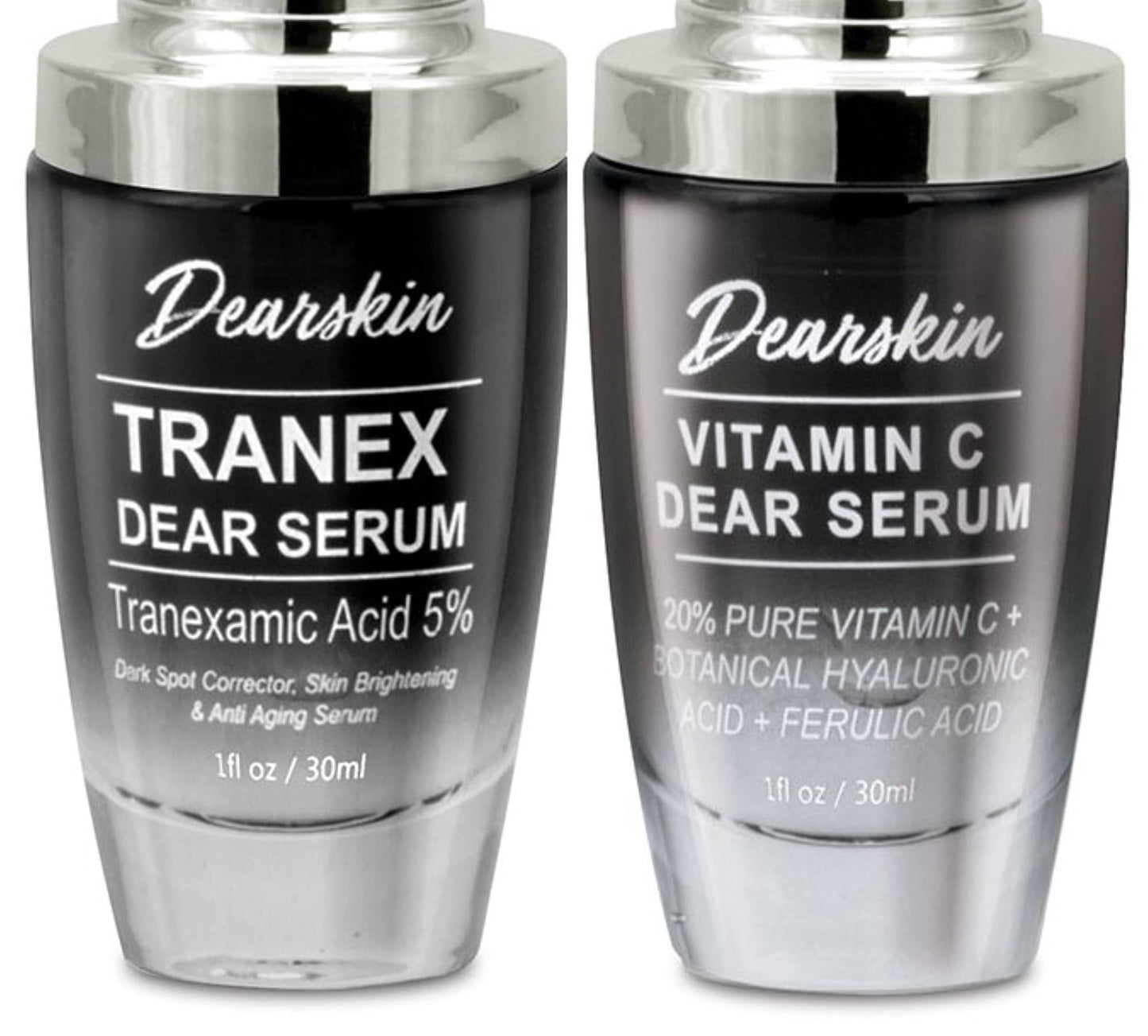 Dearskin Skincare Care Set with Tranexamic Acid Serum plus Vitamin C Serum for a consistent skincare routine.