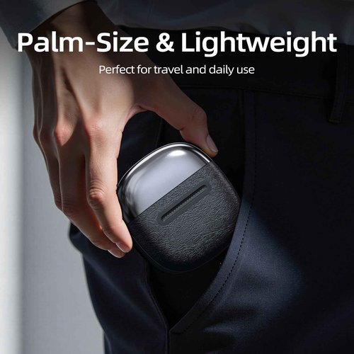 Electric Foil Shavers for Men, 3 Floating Blades for Close & Clean Shaving, Mini Electric Razor with Precision-Compact Body, Waterproof, 90 Min Runtime, Travel Lock (SilverBlack)