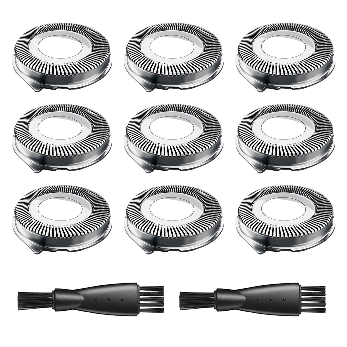 SH30 Replacement Heads for Electric Shaver 3800 2300, 1000 2000 3000 Series Razor, S3212 S3311 S1211 S738 Click and Style, ComfortCut Shaving Heads Durable Sharp Blade, with 2 Cleaning Brush, 9 Packs