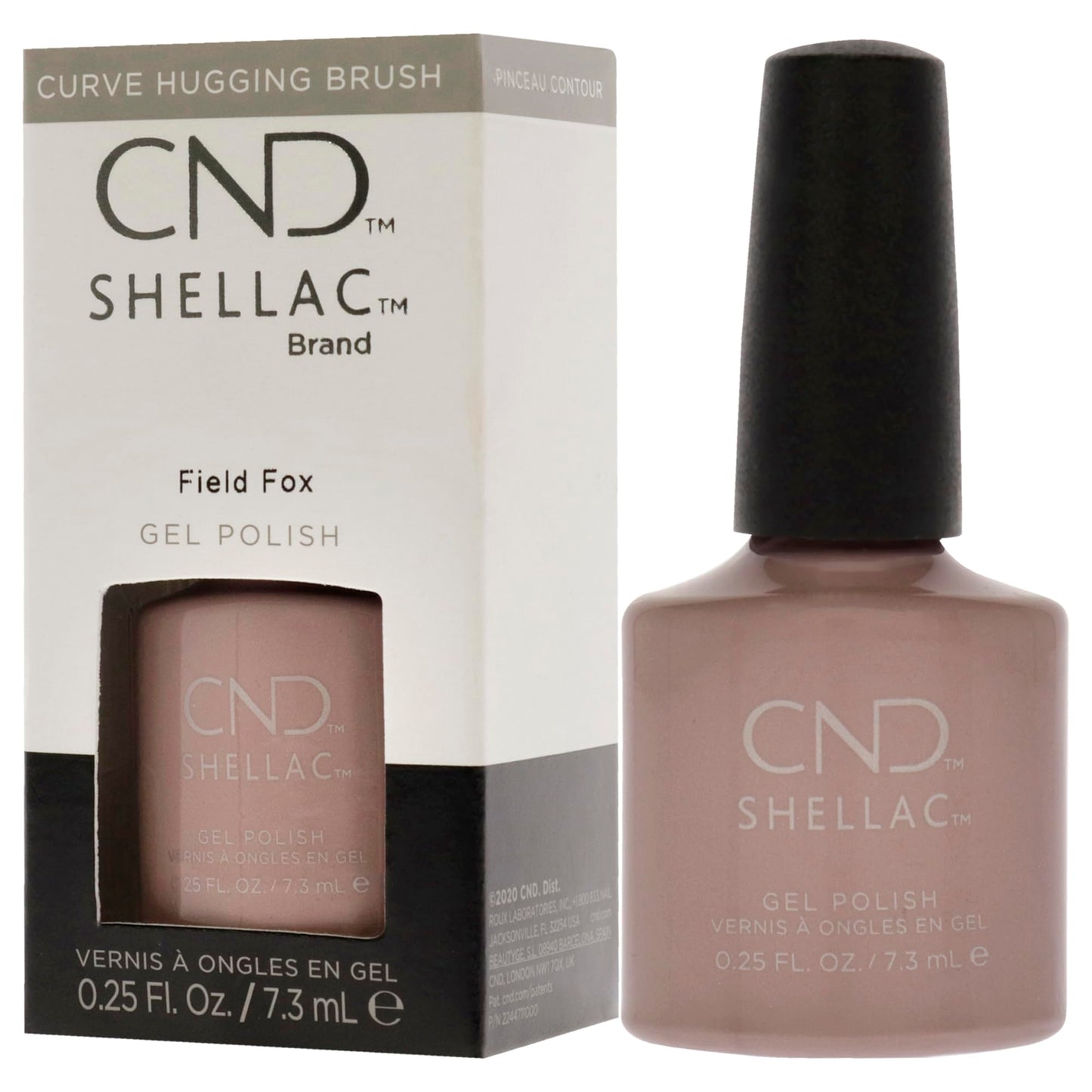 CND Shellac Gel Nail Polish, Long-lasting NailPaint Color with Curve-hugging Brush, Nude/Brown/Tan Polish, 0.25 fl oz