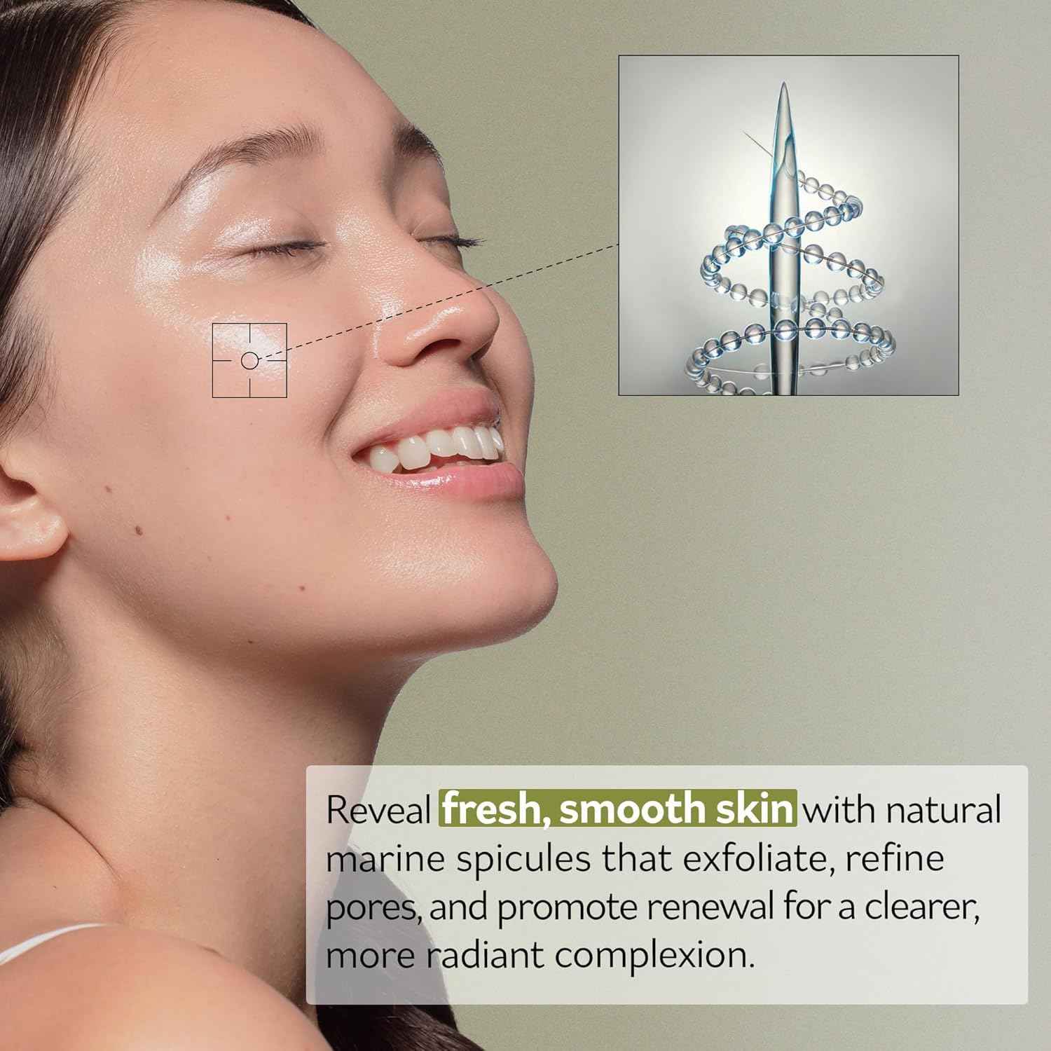 PESTLO Spicule Reborn Exfoliating Peeling Mask for Korean Glass Skin – Natural Marine Spicules, Green Tea & Wormwood for Gentle Exfoliation, Pore Care, Hydration & Radiant Skin, 4.23 oz (120ml)