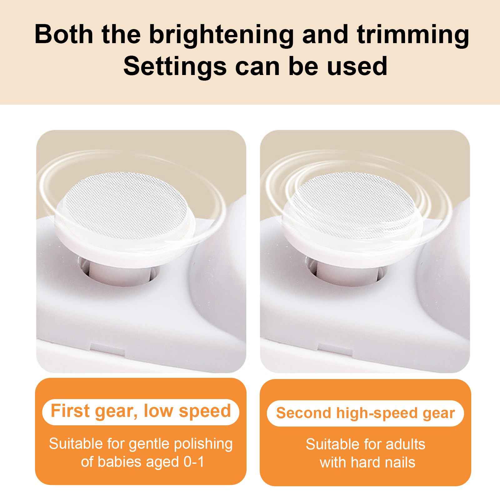 Electric Nail Clipper, New 2 in 1 Automatic Nail Trimmer, ElectricNail with Polishing, Manicure Set Multifunctional Nail Trimmer for Baby, Kids, Adults, Seniors (White)