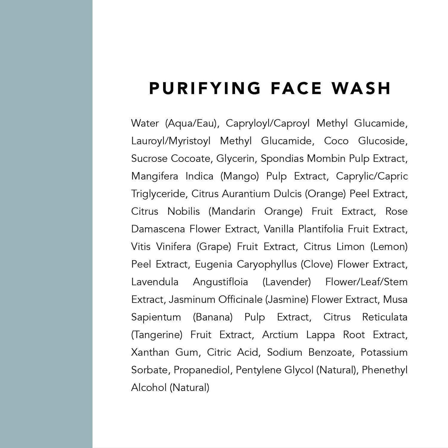Indie Lee Purifying Face Wash - Hydrating Facial Cleanser + Makeup Remover - With Orange, Lavender, Burdock + Jasmine - Foam Face Wash for All Skin Types (125ml)