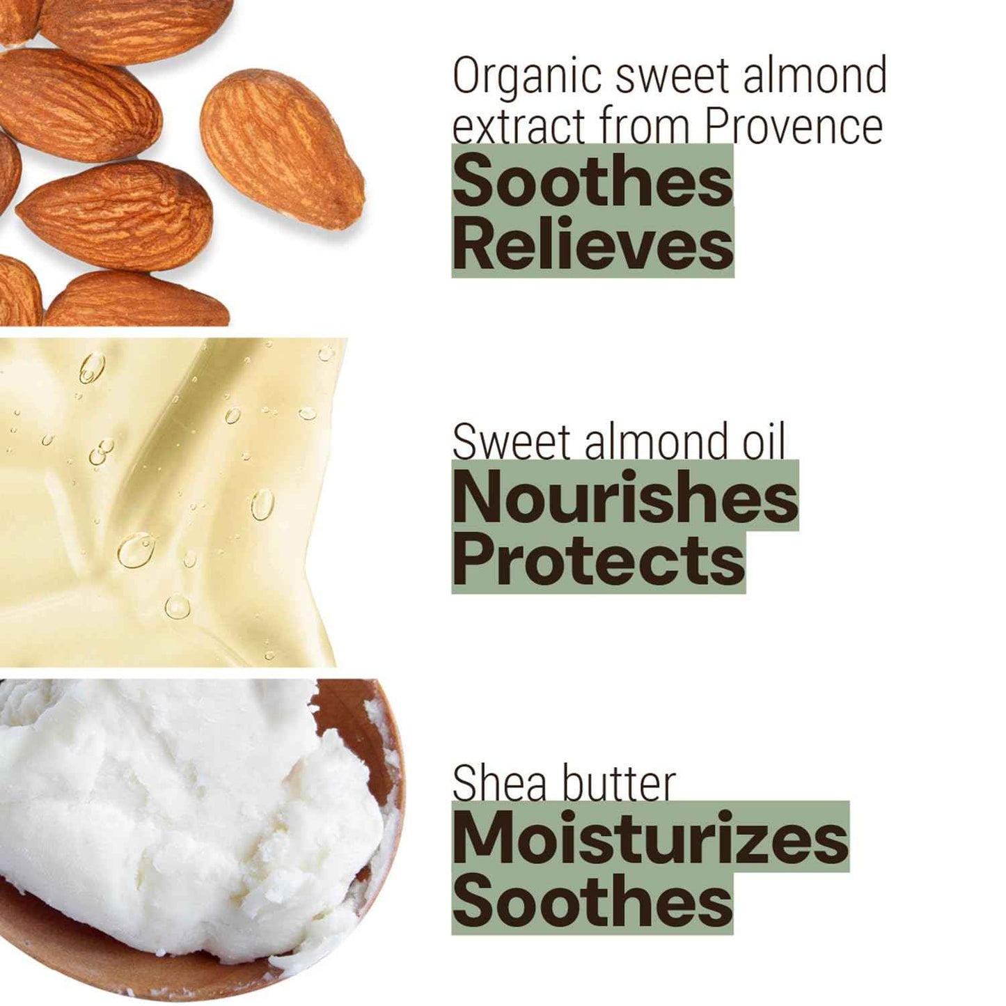 Panier des Sens - Sweet Almond Ultra Rich Body Cream for Women - Hydrating Body Moisturizer for Dry Skin - Body Butter with Shea Butter & Organic Almond - 99% Natural Ingredients Body Care - 8.45 Floz