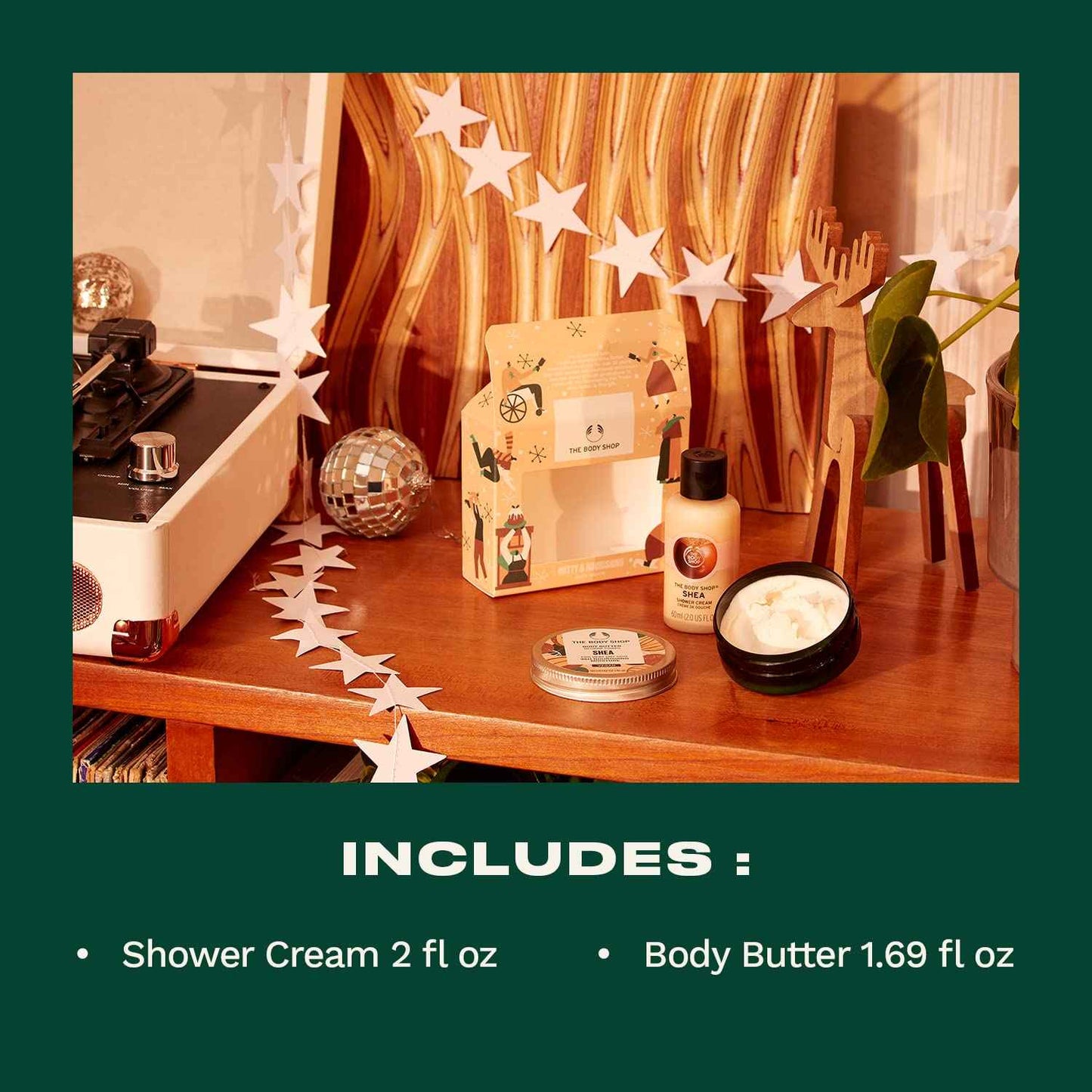 The Body Shop Nutty & Nourishing Shea Treats Gift Set – Hydrating & Moisturizing Skincare Treats for Very Dry Skin – 2 Items