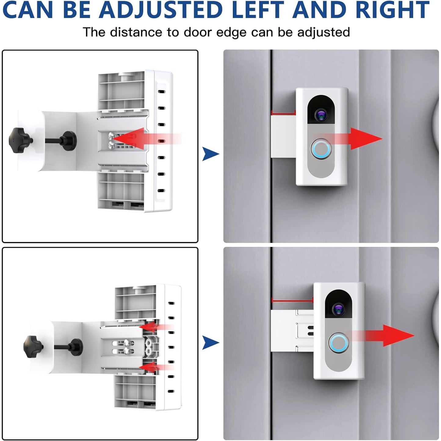 KIMILAR Anti-Theft Video Doorbell Mount Compatible with Most Wireless Video Doorbell, Adjustable Mounting Bracket Accessories for Houses, Apartments, Businesses