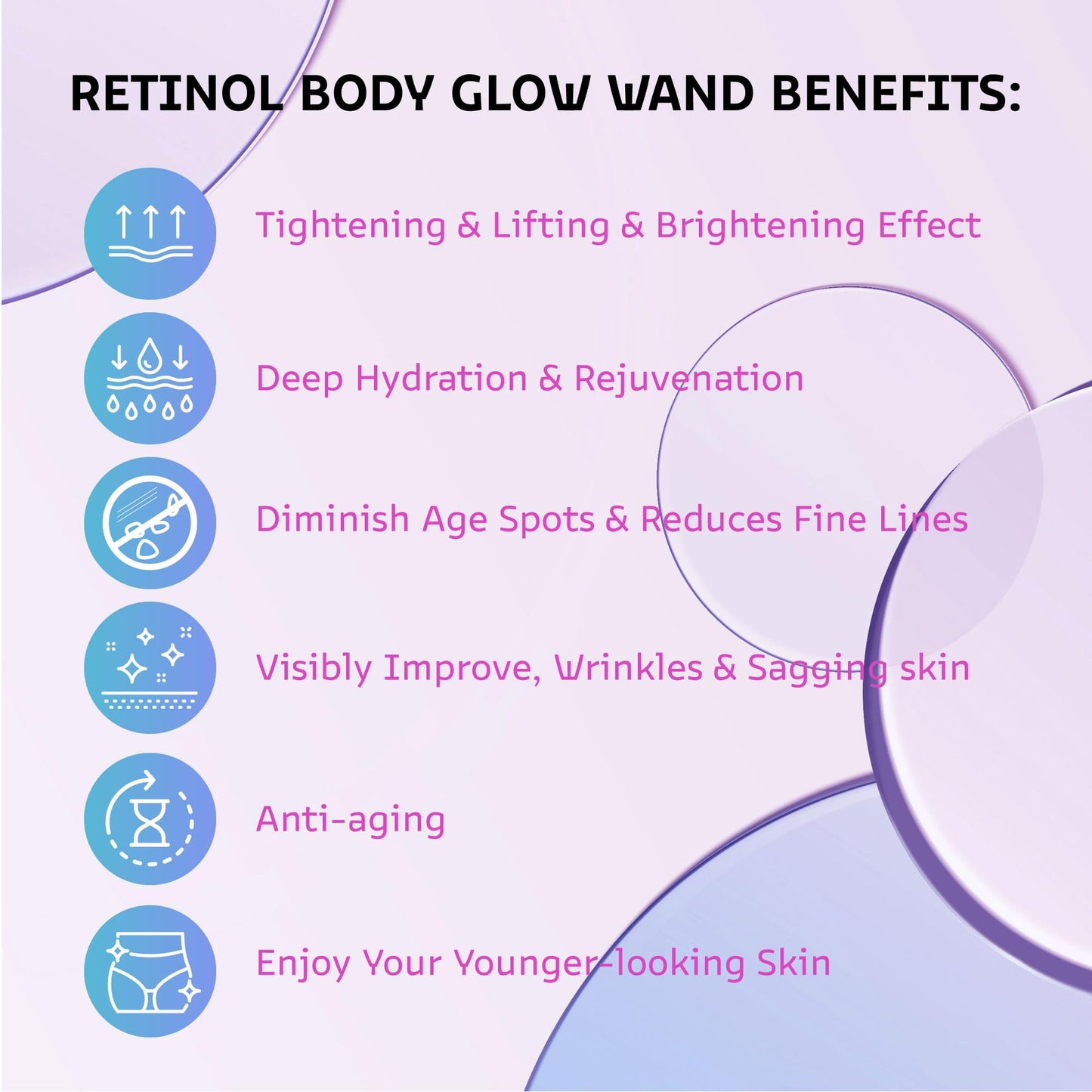 Retinol Body Lotion, Body Glow Wand, The Body Glow Wand Cellulite, Retinol Body Glow Wand, The Body Glow Wand, B Flat Belly Firming Cream, Neck Firming Cream Tightening Lifting Sagging skin, Hibiscus and Honey Firming Cream Fine Lines, Wrinkles, Age Spots