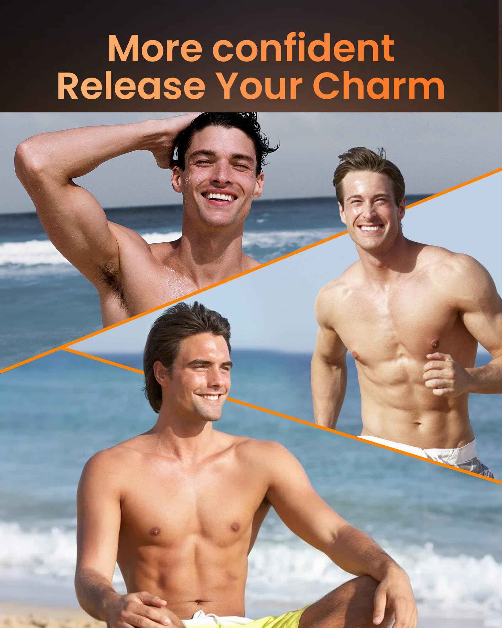 kurtmark Vacuum Beard Trimmer for Men, Rechargeable Electric Mens Beard Trimmer with Adjustable Length Comb (1-20mm), Cordless Mustache Trimmer for Men with Built-in Vacuum for Facial, Sideburns