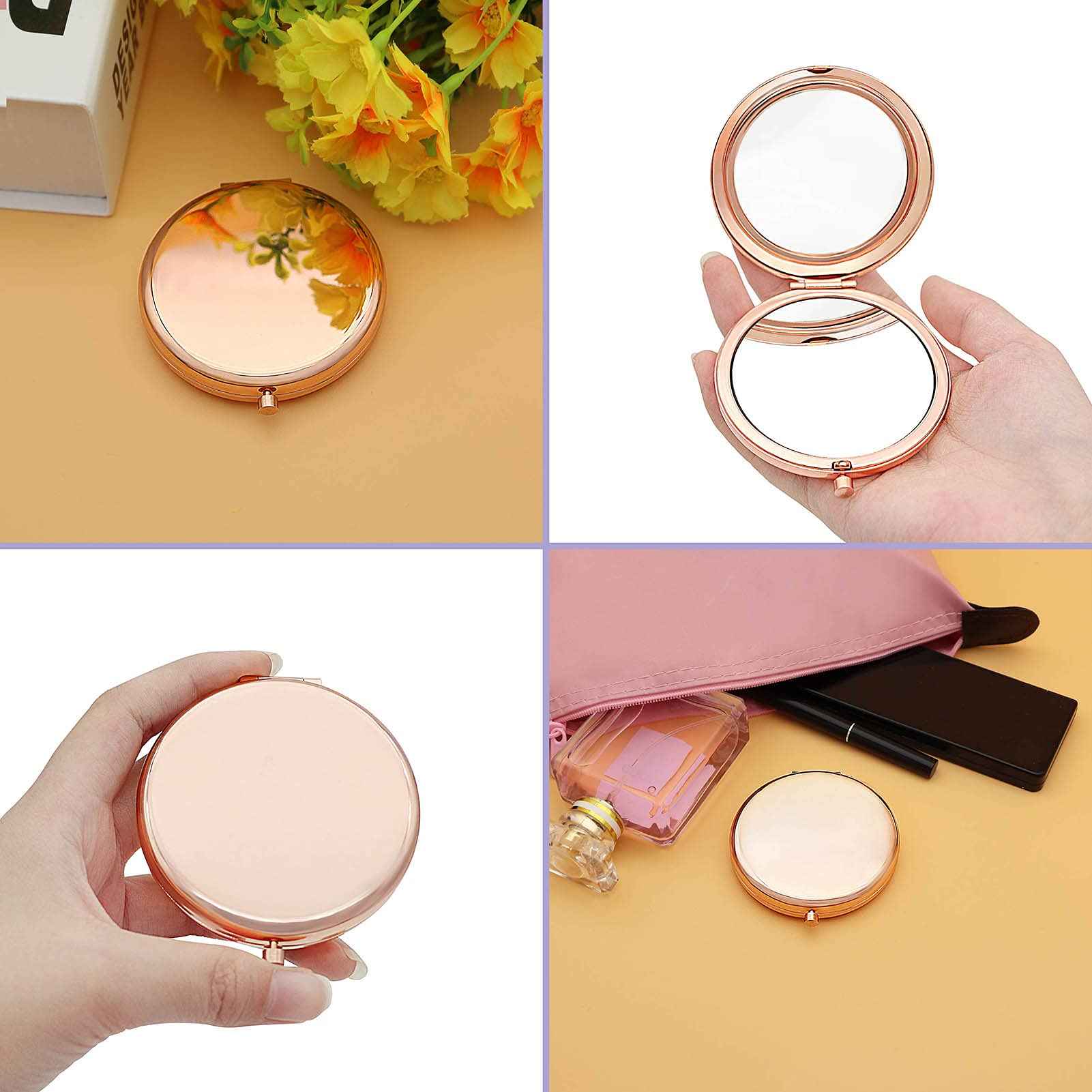Jielahua 16th Birthday Gifts for Girl Sweet 16 Year Old Birthday Gifts Ideas for Girls Daughter Granddaughter Niece Travel Mirror Compact Makeup Mirror Birthday Gifts from Sister Friendship Gifts