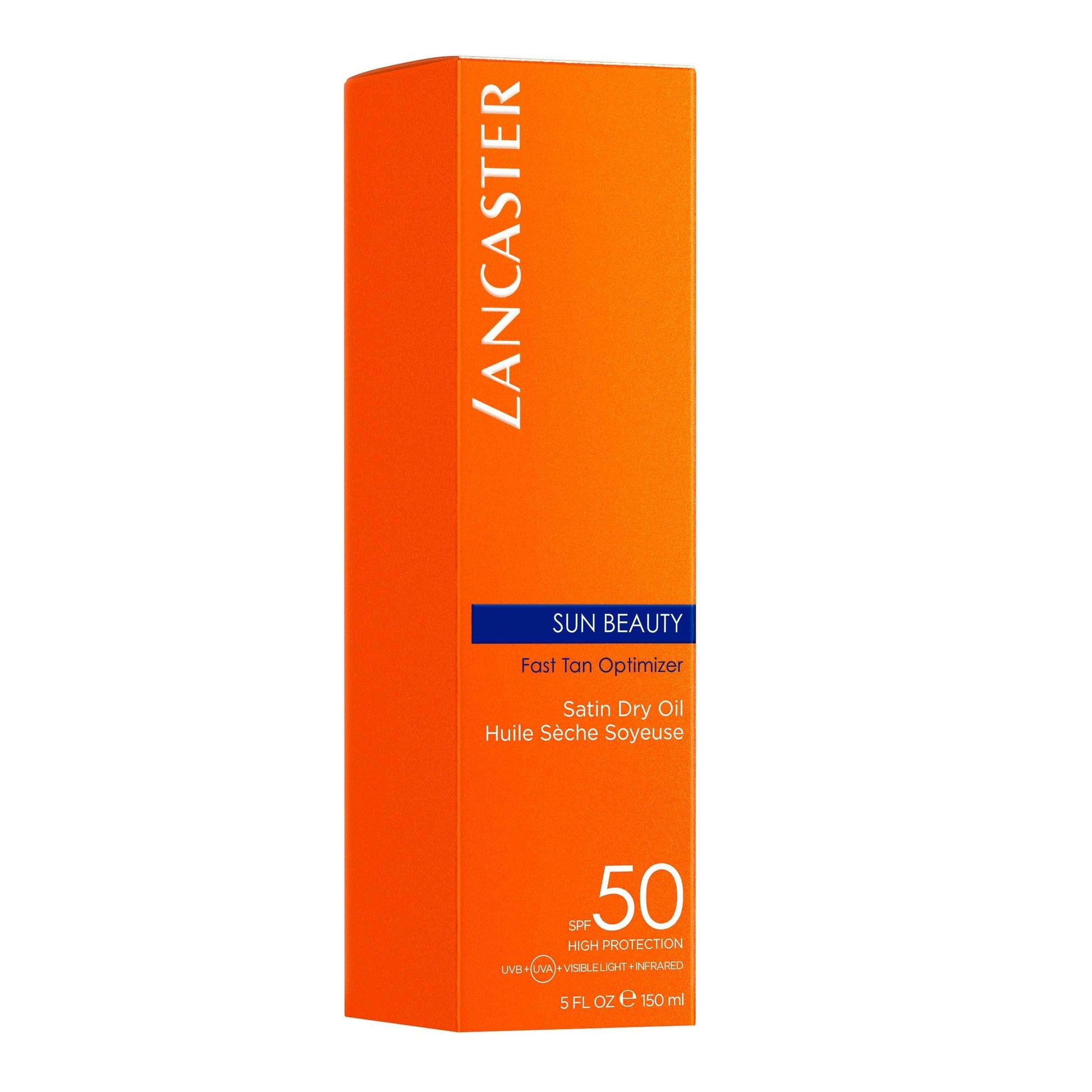 Lancaster Sun Beauty Dry Oil Fast Tan Optimizer SPF 50, 5 Ounce