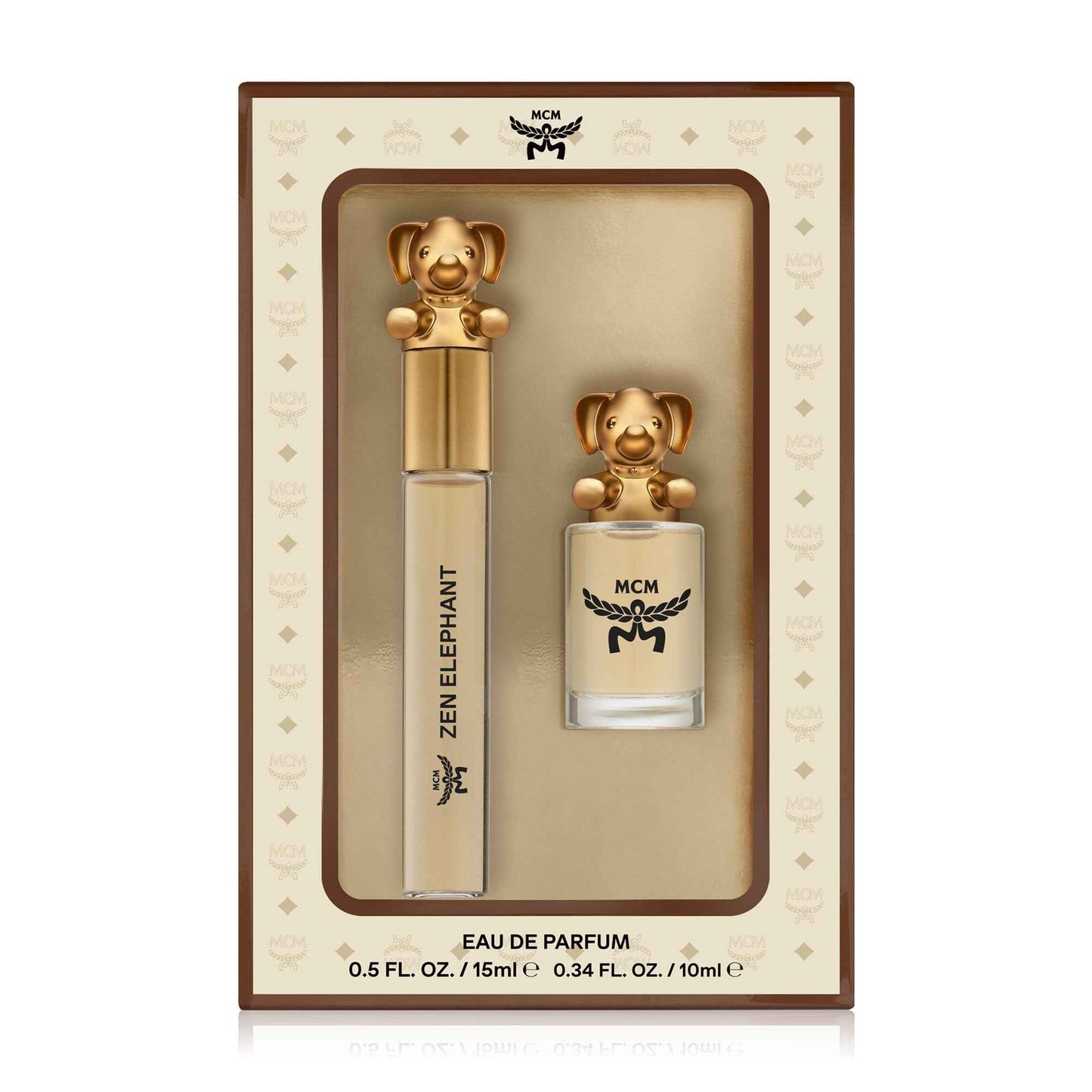 MCM Fragrance Collection Zen Elephant Eau de Parfum Duo Gift Set - Mini Spray 0.34 Fl. Oz. and Travel Spray 0.5 Fl. Oz.