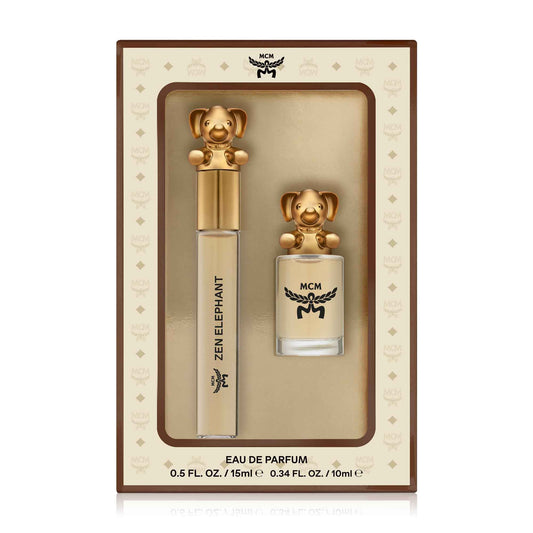 MCM Fragrance Collection Zen Elephant Eau de Parfum Duo Gift Set - Mini Spray 0.34 Fl. Oz. and Travel Spray 0.5 Fl. Oz.